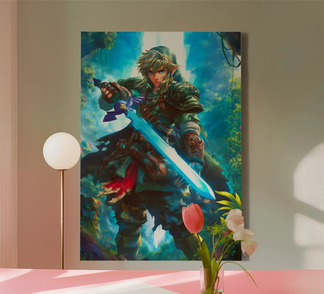 Link Legend of Zelda canvas van Stellar Creative