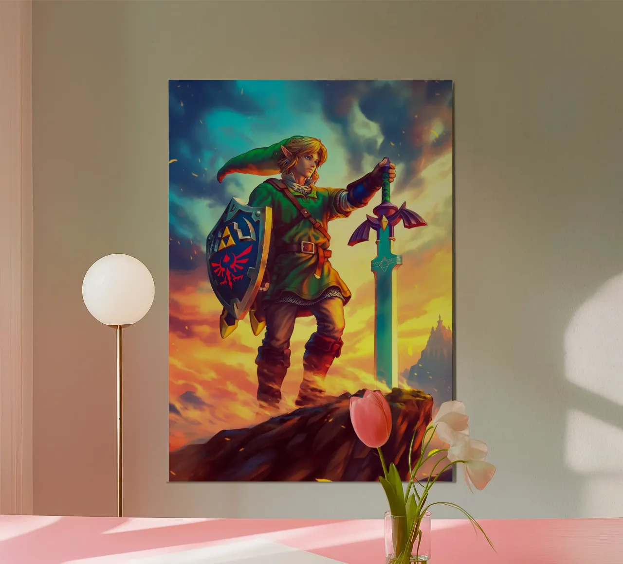 Link from The Legend of Zelda alluminio dibond da Stellar Creative