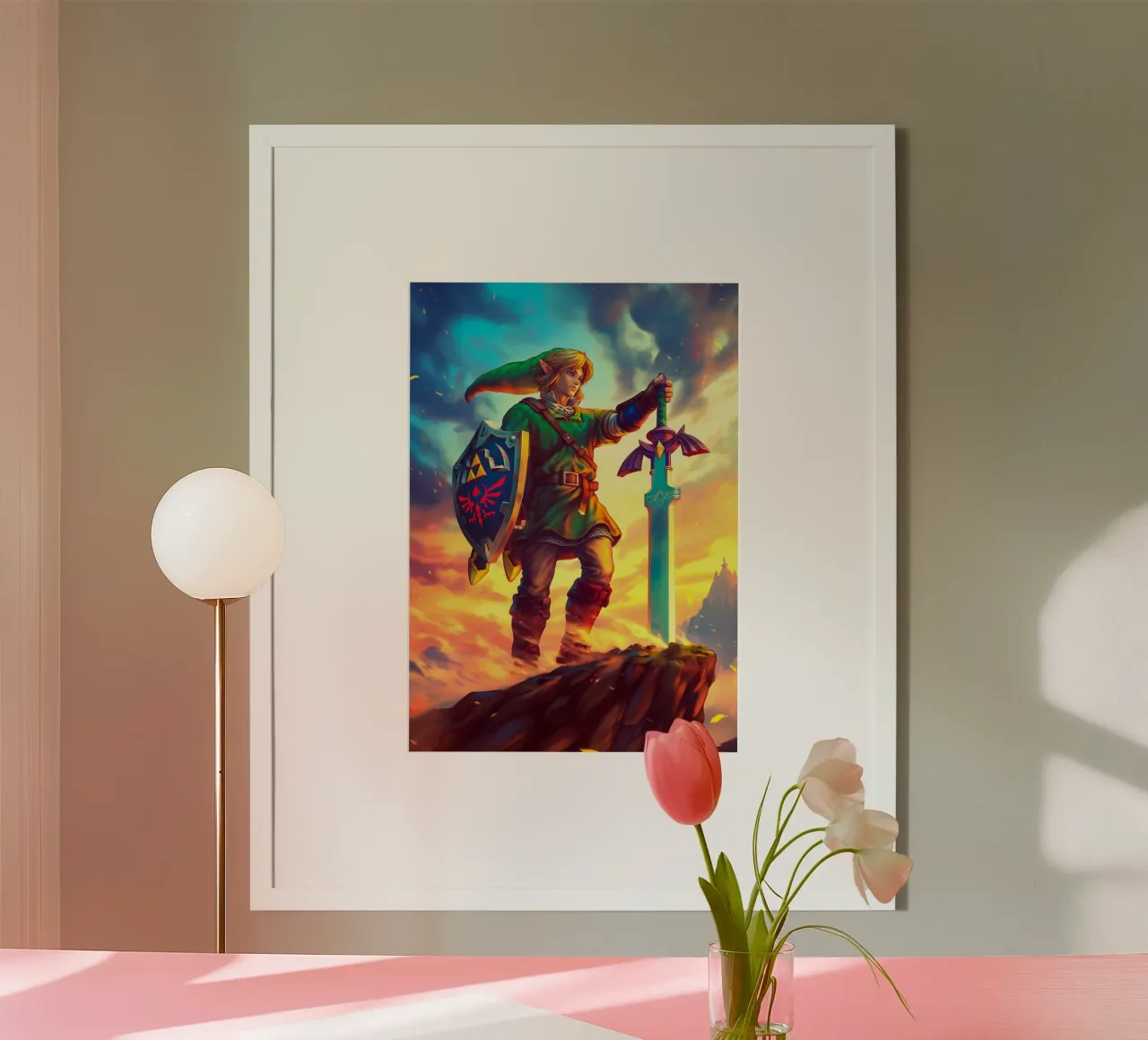 Link from The Legend of Zelda carta hahnemühle da Stellar Creative