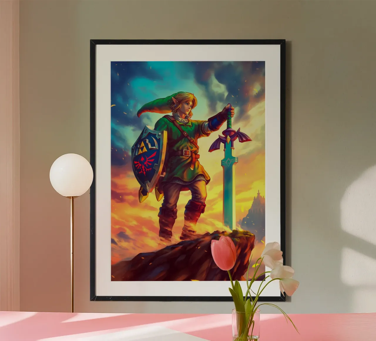 Link from The Legend of Zelda carta hahnemühle da Stellar Creative