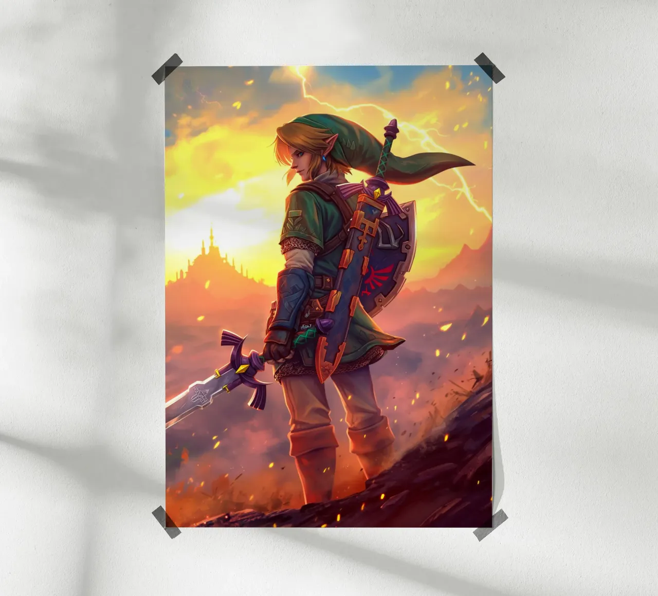 Link from The Legend of Zelda carta hahnemühle da Stellar Creative