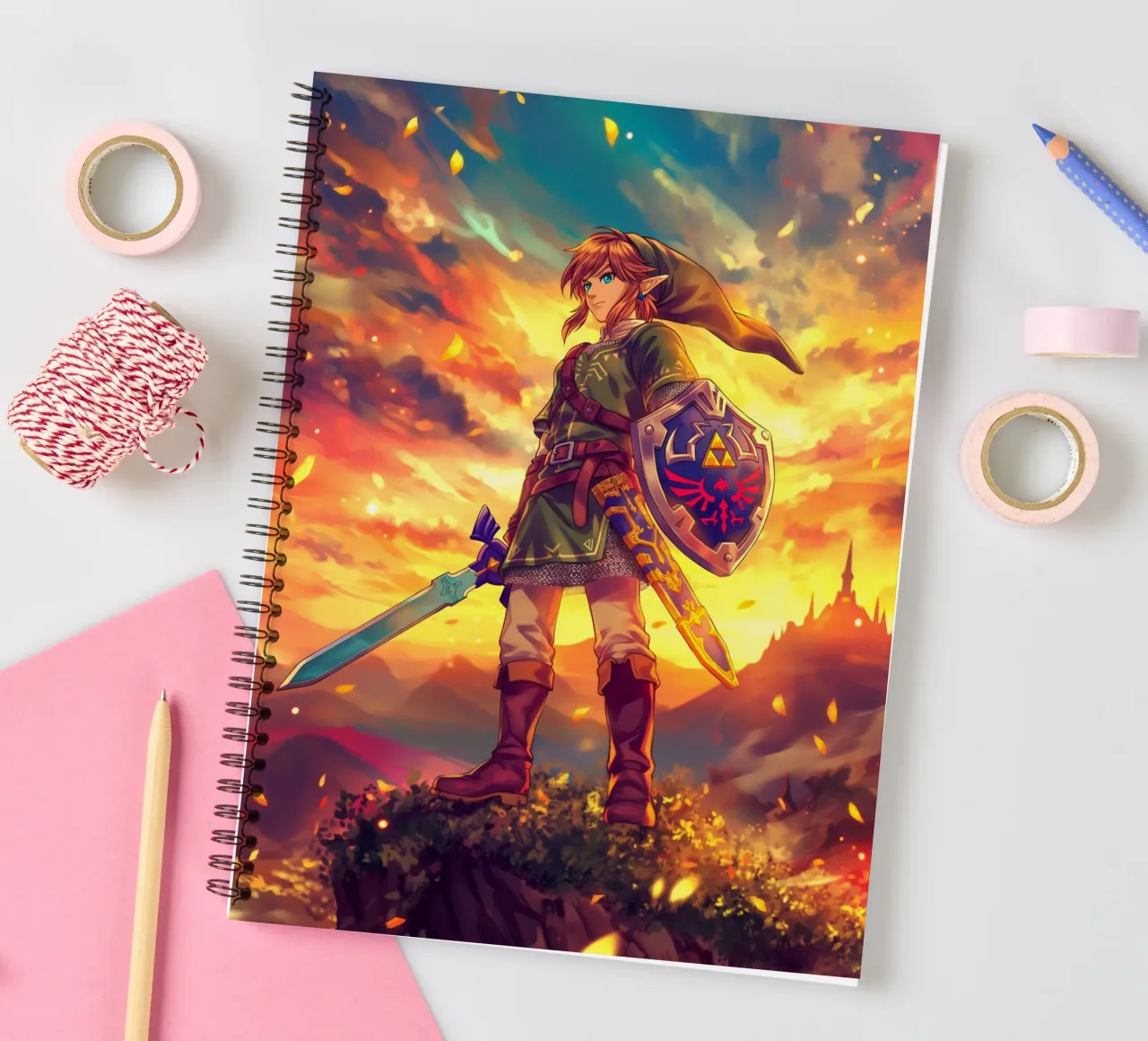 Link from The Legend of Zelda diario ad anelli da Stellar Creative