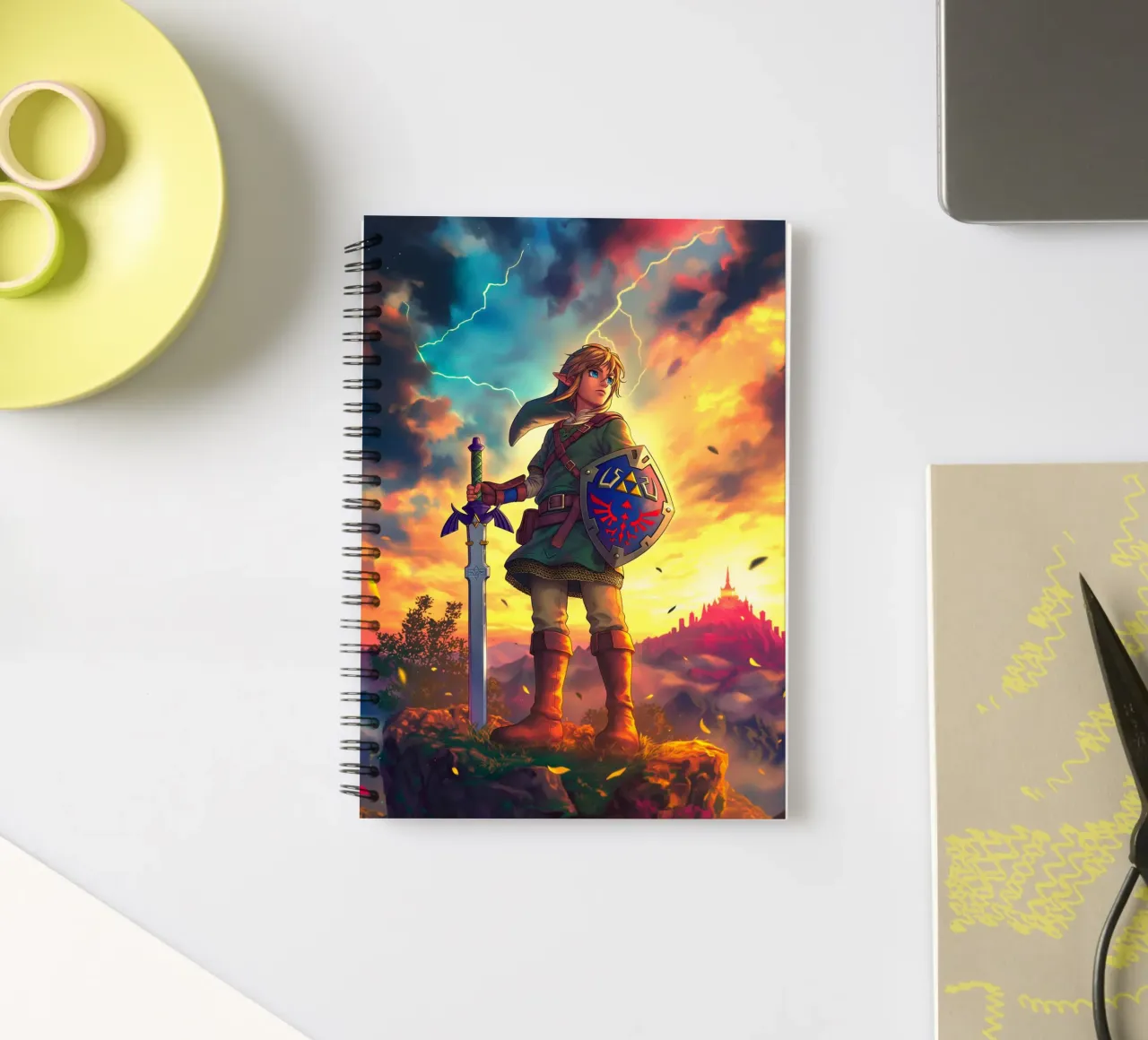 Link from The Legend of Zelda spiral notebook by Stellar Creative