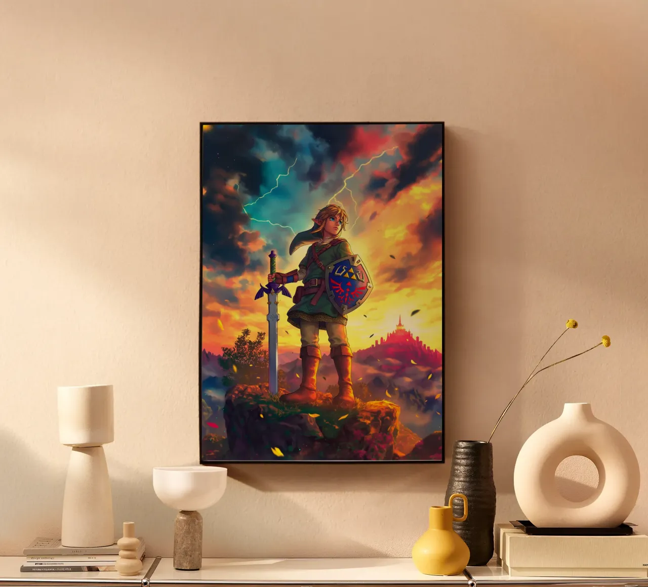 Link from The Legend of Zelda alluminio dibond da Stellar Creative