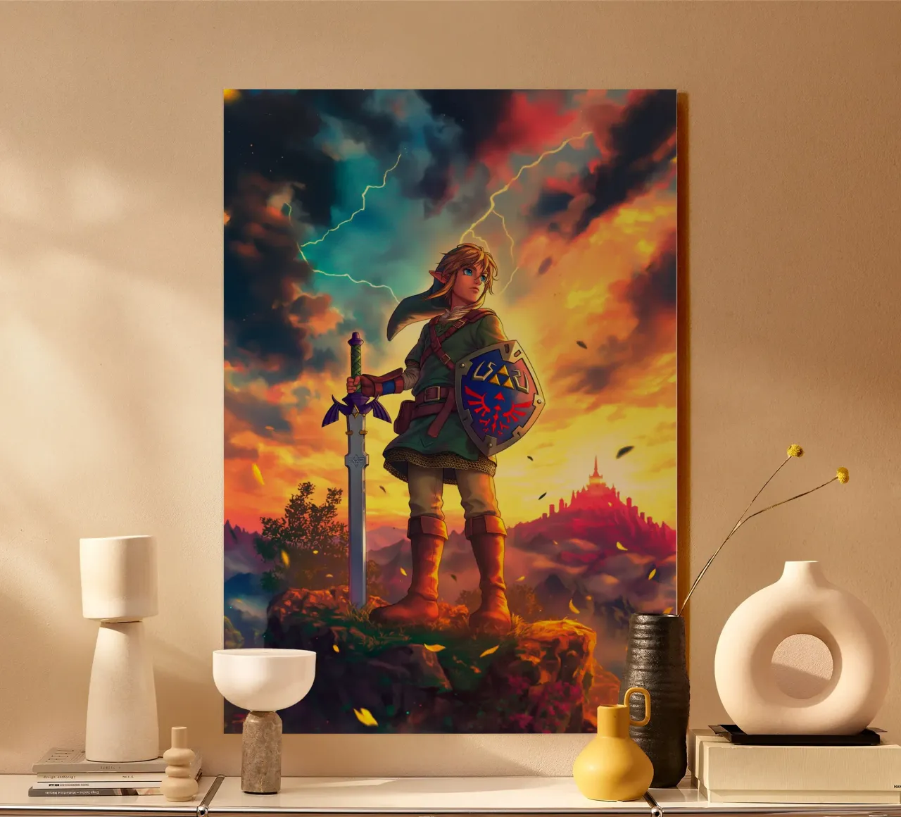 Link from The Legend of Zelda alluminio dibond da Stellar Creative