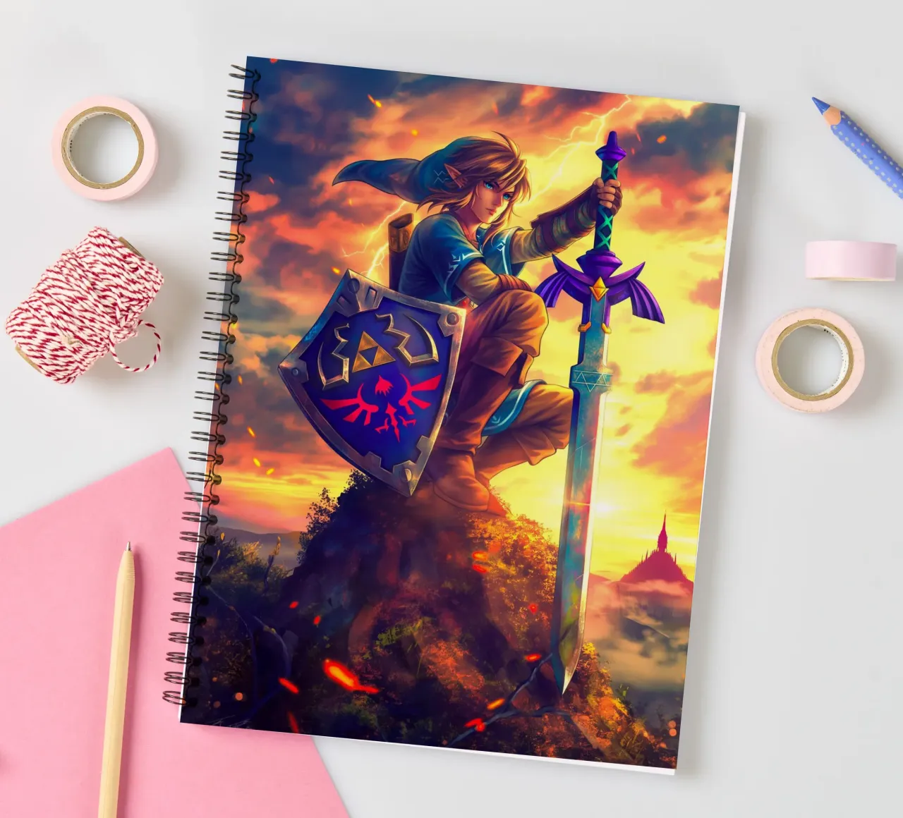 Link from The Legend of Zelda diario ad anelli da Stellar Creative