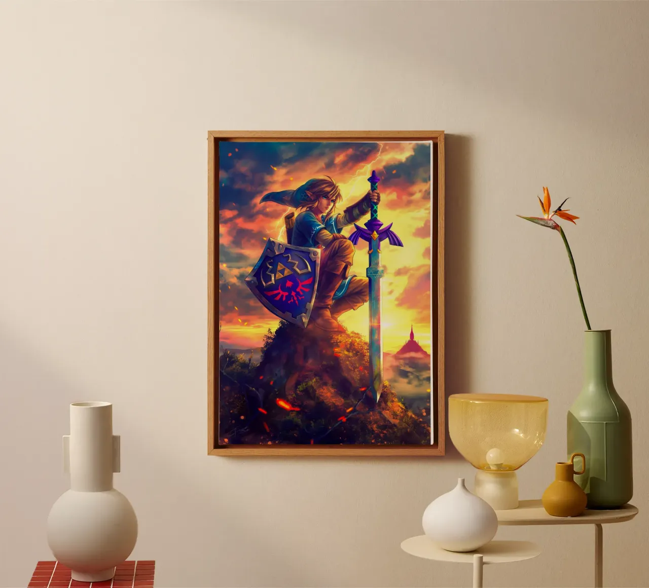 Link from The Legend of Zelda canvas van Stellar Creative