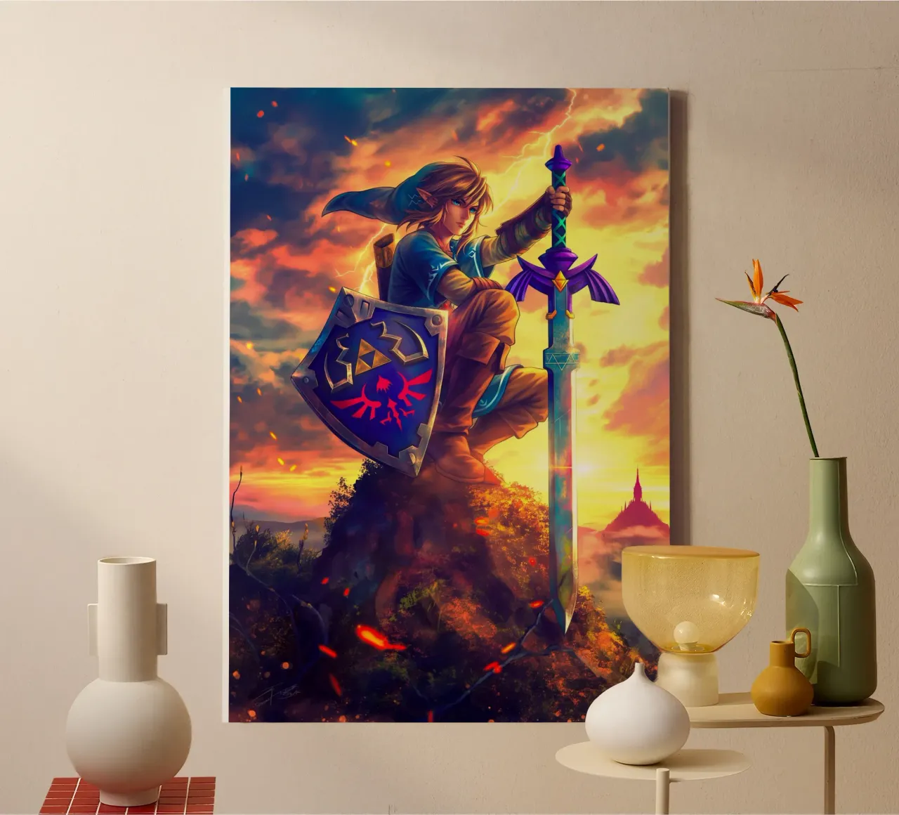 Link from The Legend of Zelda canvas van Stellar Creative