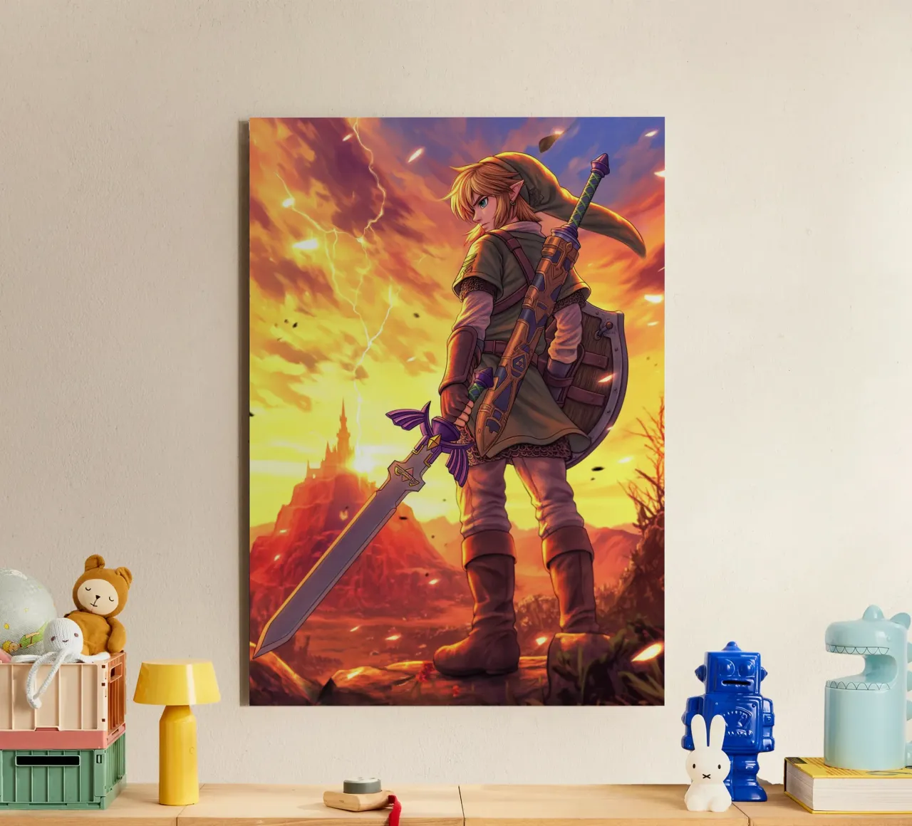 Link from The Legend of Zelda Alu-Dibond von Stellar Creative