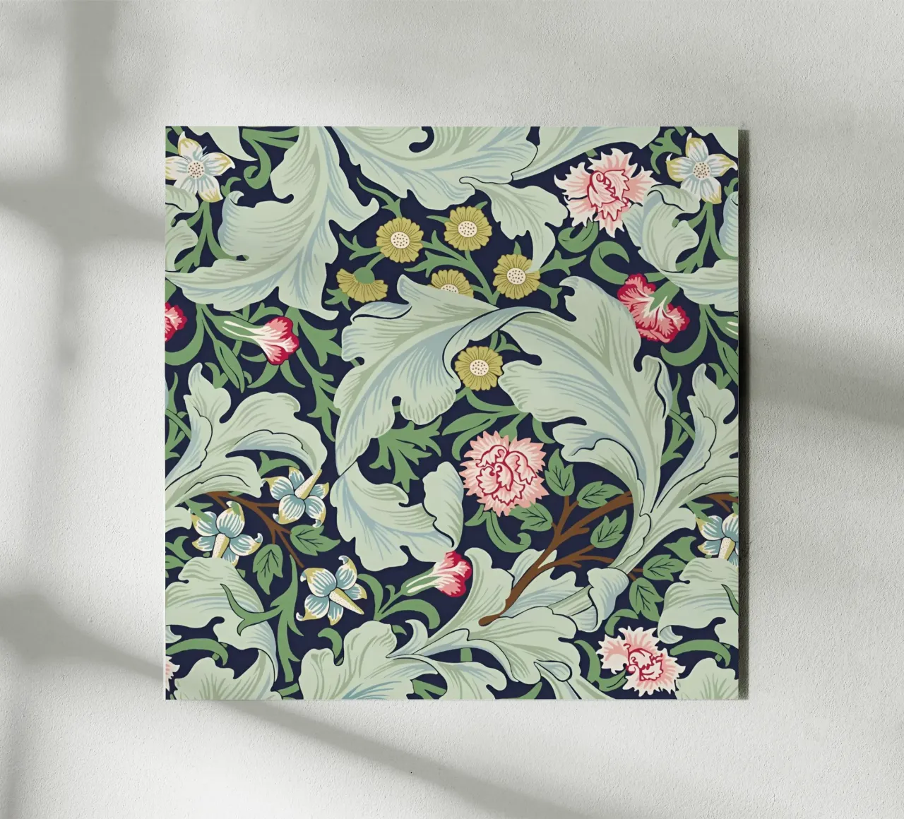 Design floreale William Morris alluminio dibond da William Store