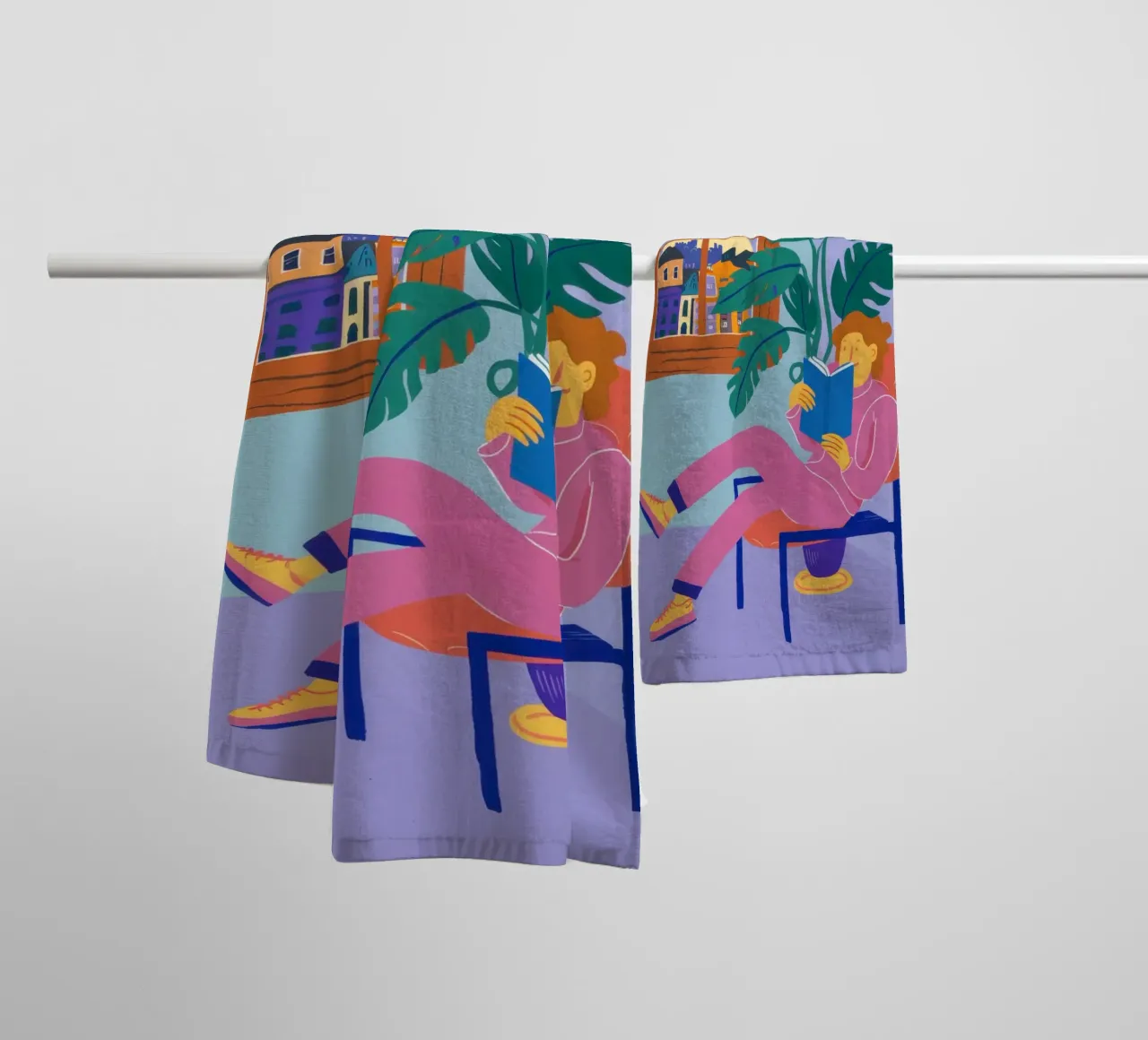 Gouden Uur Rust badhanddoek van Sun Riser