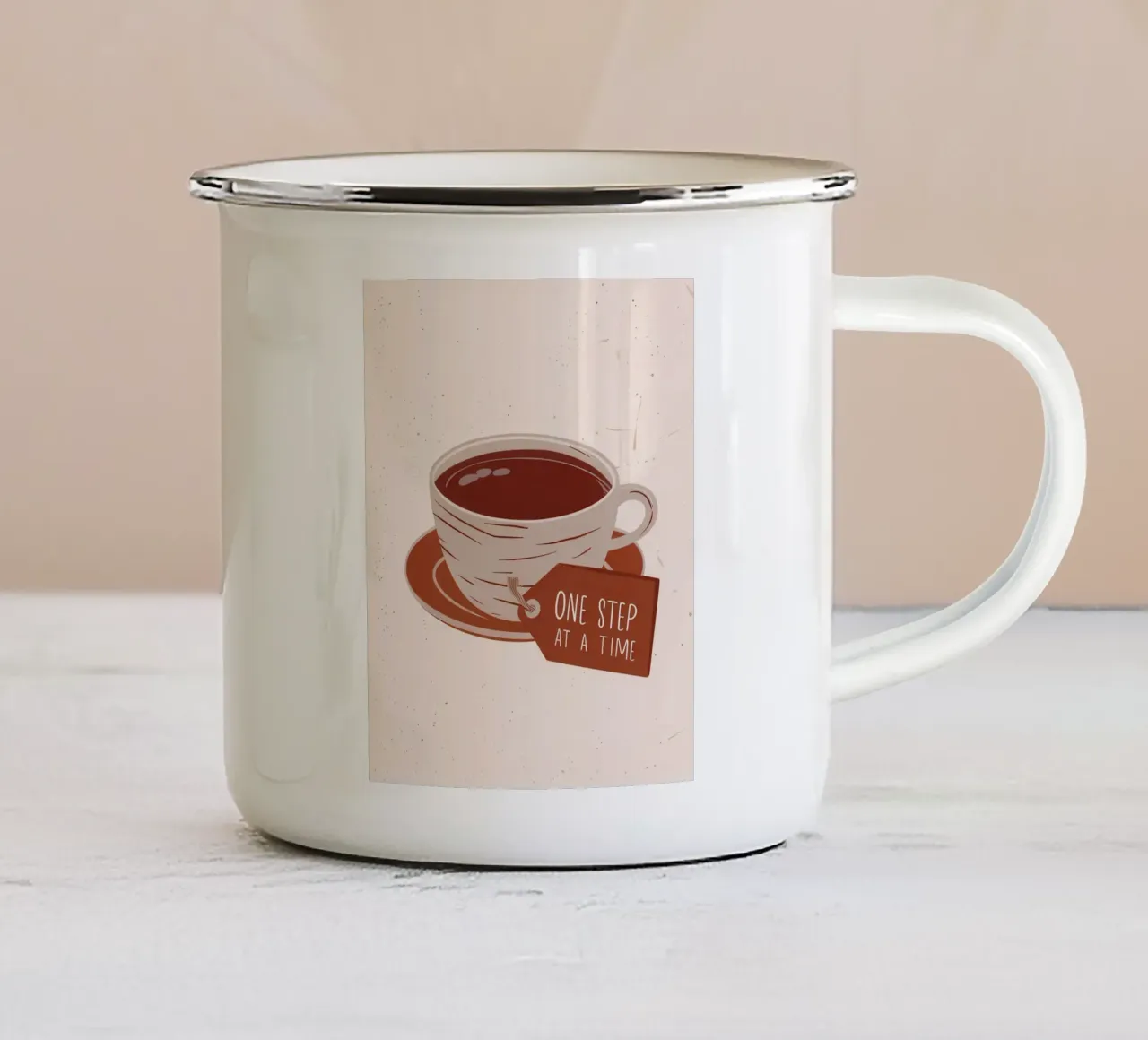 Infuso mattutino consapevole tazza in smalto da Sun Riser
