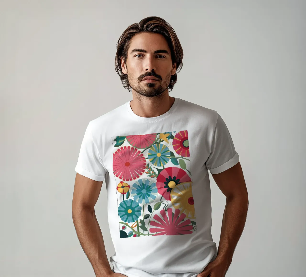 Campo di fiori caleidoscopico t-shirt da Sun Riser
