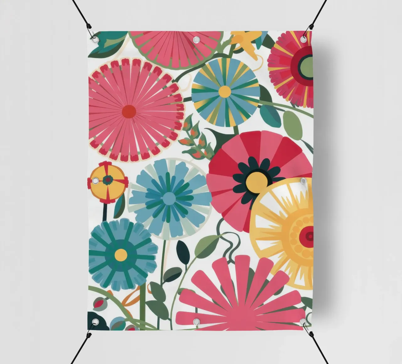 Campo di fiori caleidoscopico telo in pvc da Sun Riser