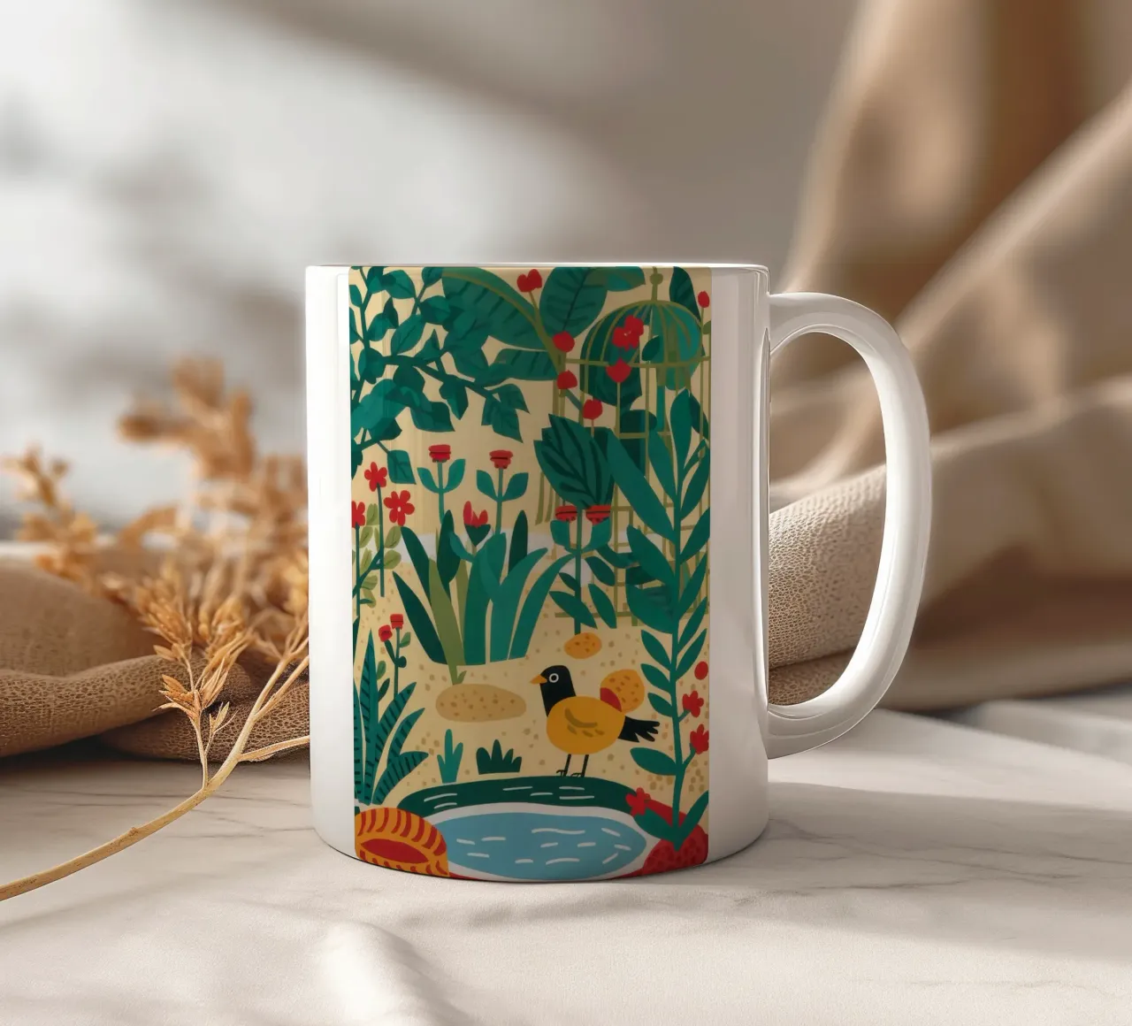 Oasi per gatti in giardino tazza in ceramica da Sun Riser