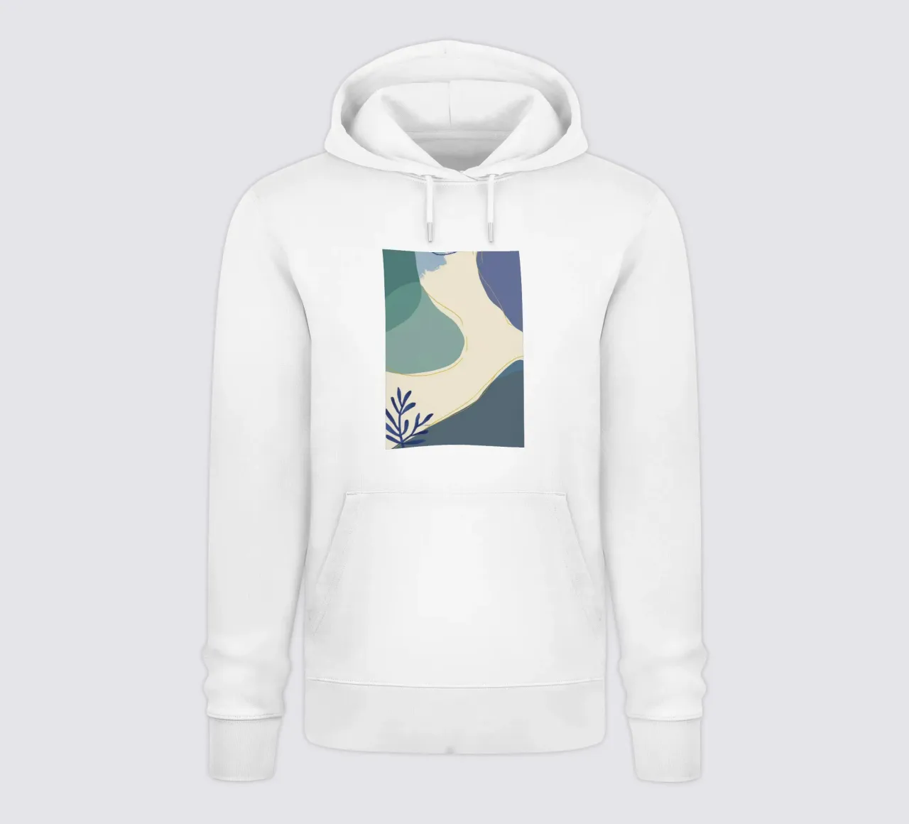 Gelassene fließende Formen Hoodie von Sun Riser