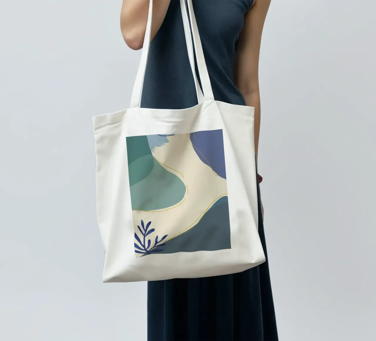 Forme serene e fluide borsa in juta da Sun Riser