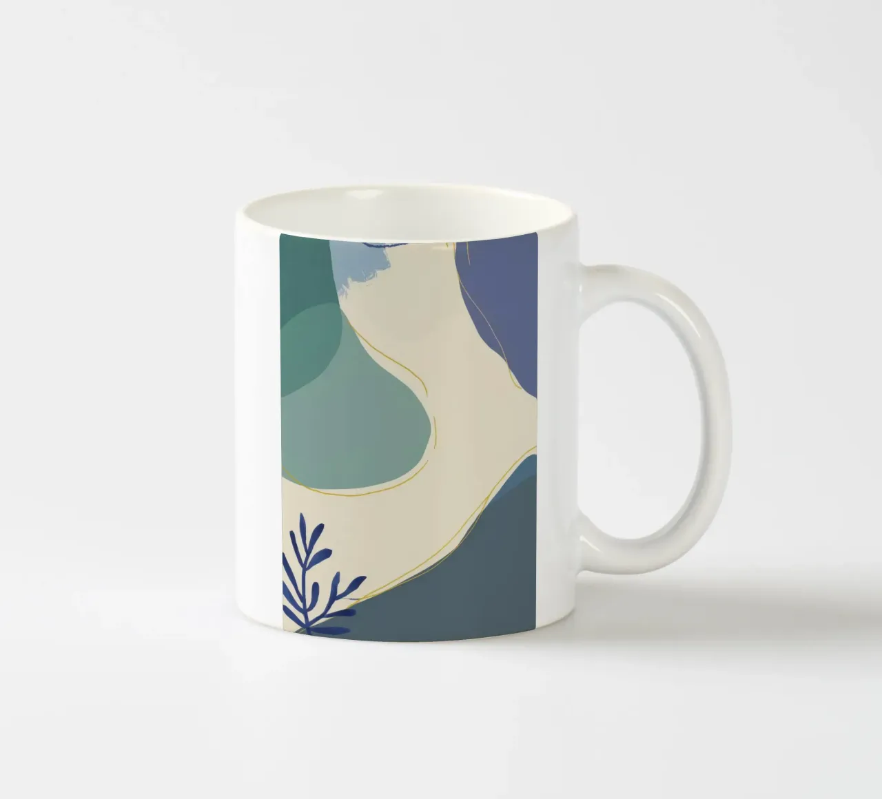 Forme serene e fluide tazza in ceramica da Sun Riser