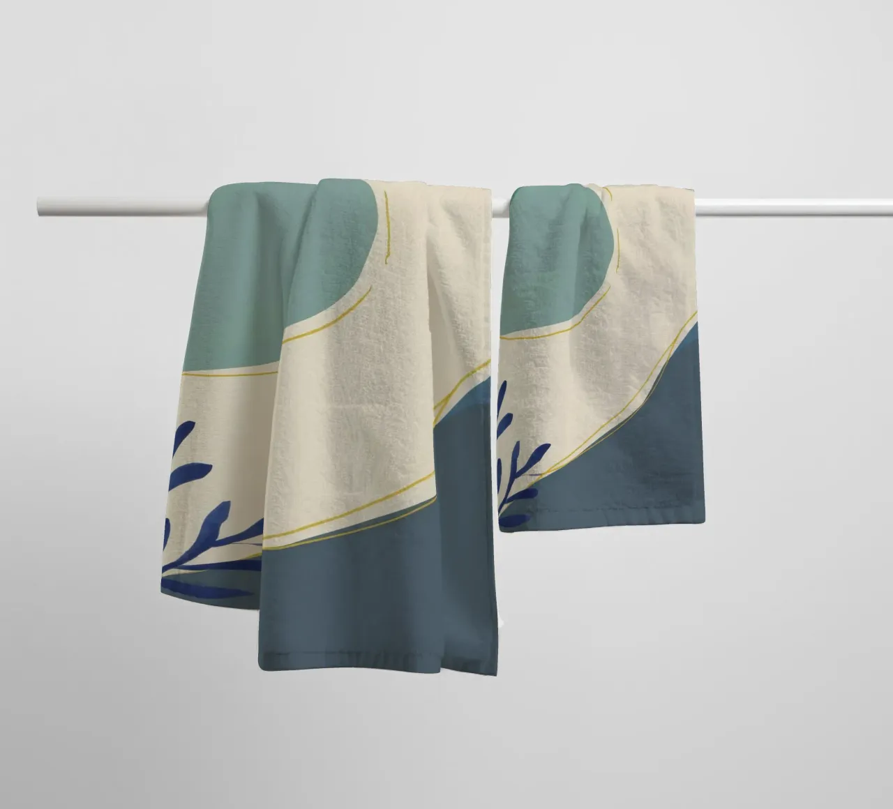 Forme serene e fluide asciugamano da bagno da Sun Riser