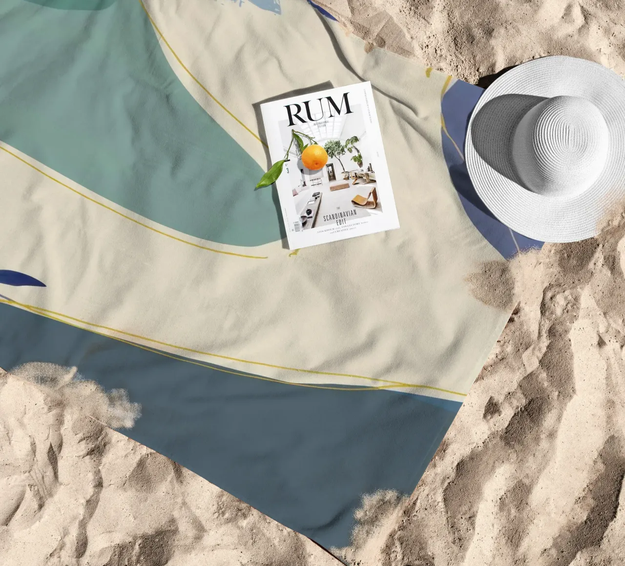 Forme serene e fluide telo mare da Sun Riser
