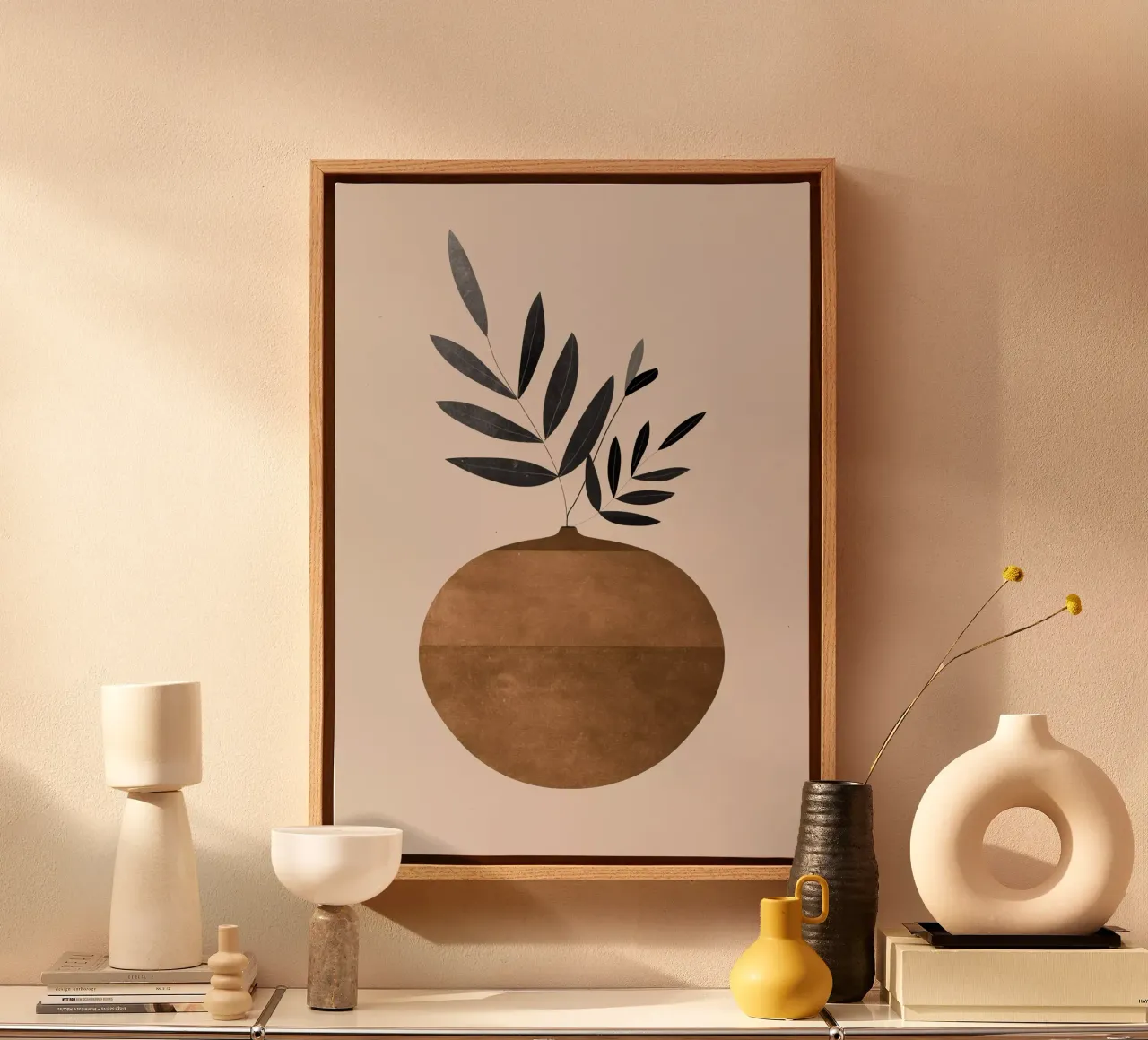 Vaso 9 tela con Cornice a cassetta da ThingDesign