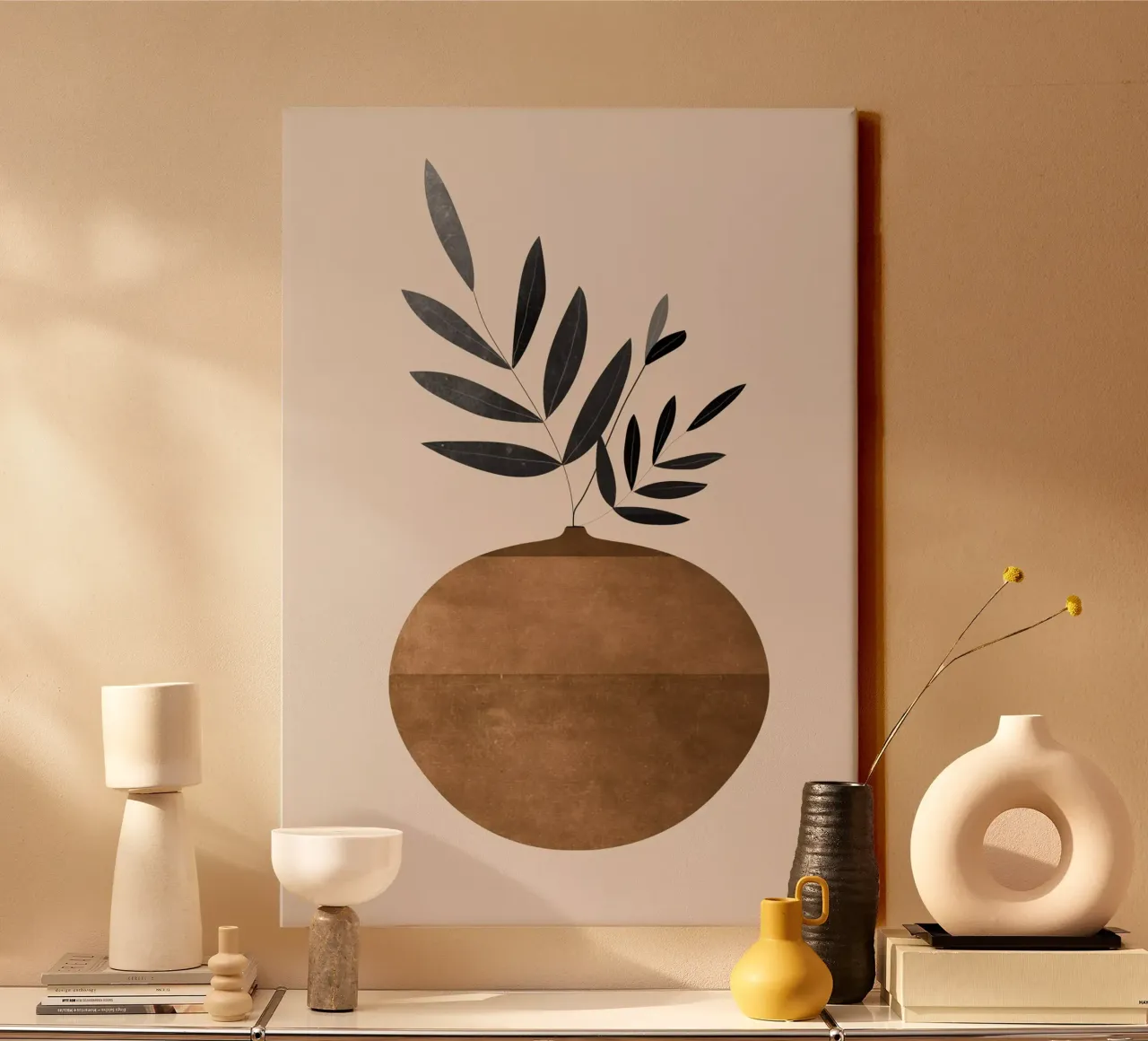 Vaso 9 tela con Cornice a cassetta da ThingDesign