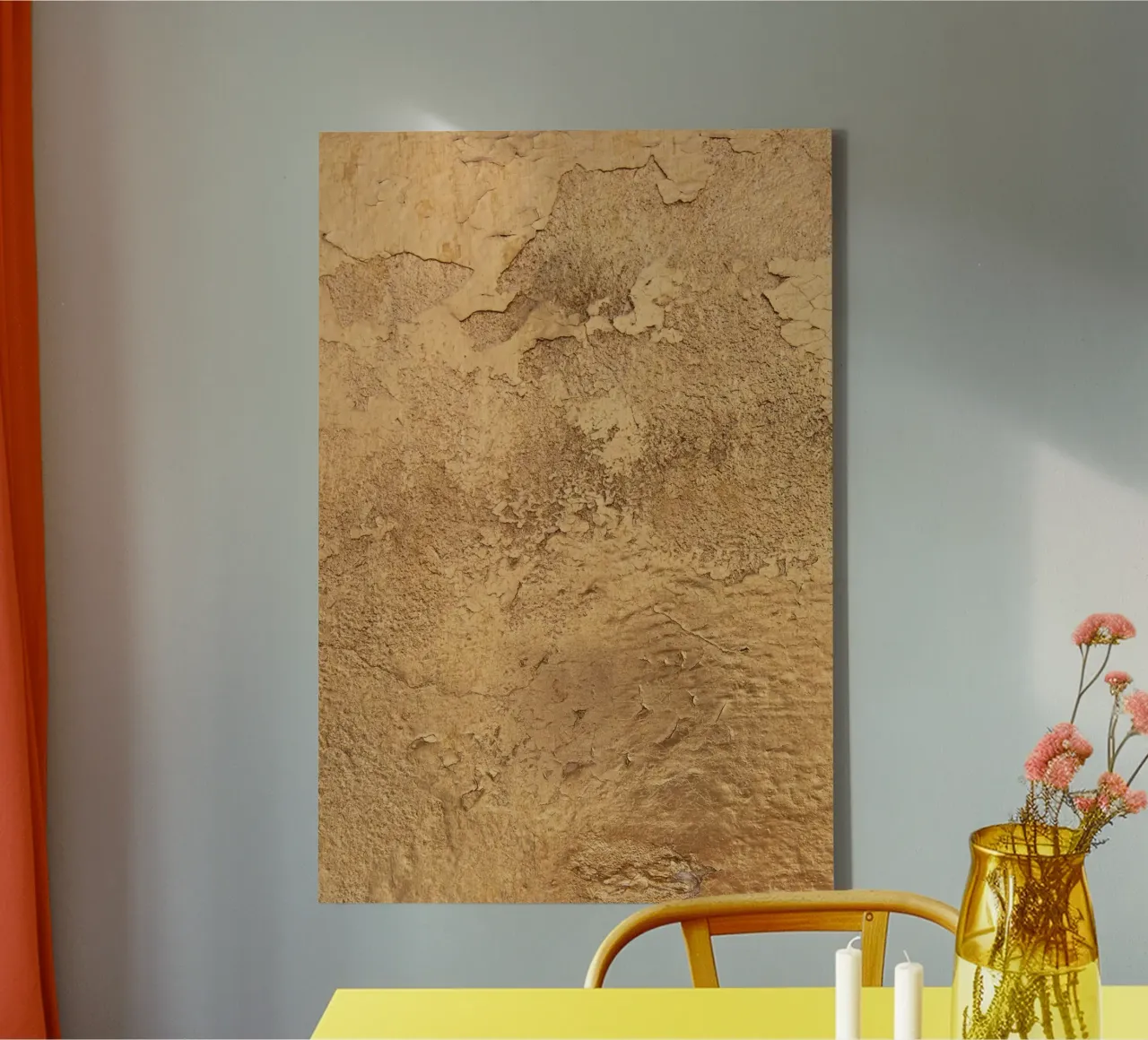 Parete d'oro tela con Cornice a cassetta da susea