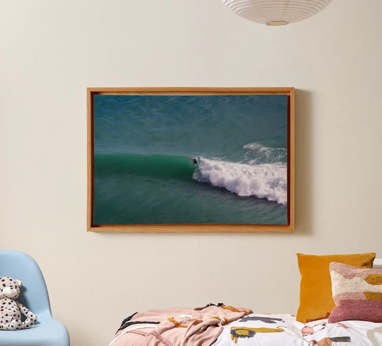 Surfer in Portugal tela con Cornice a cassetta da Fjöllart