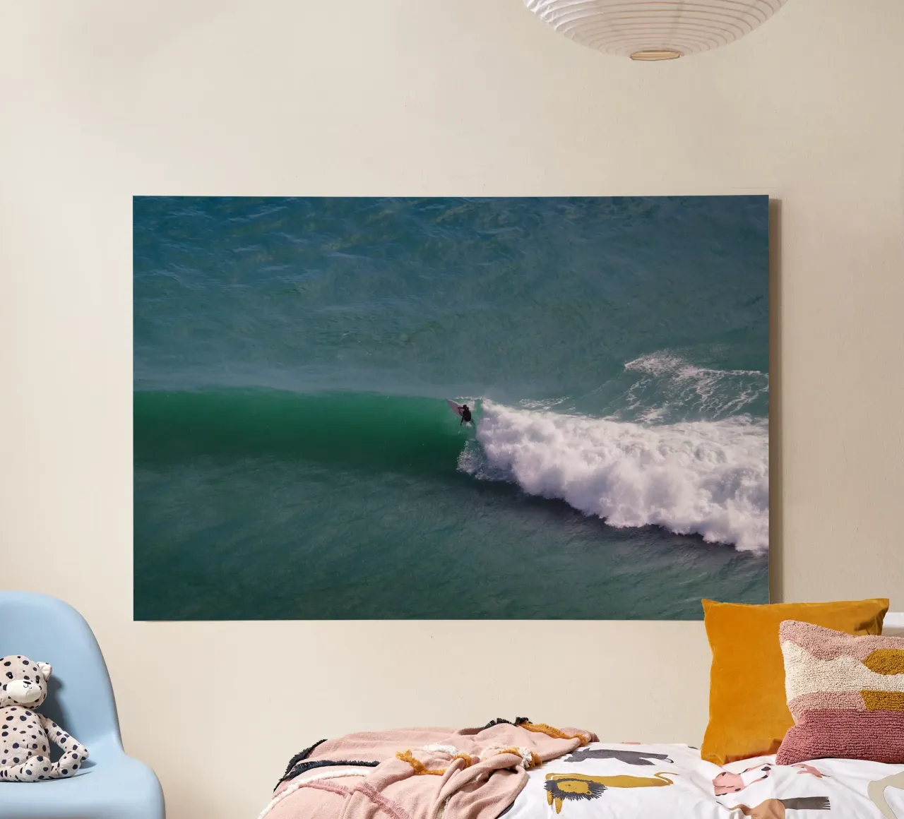 Surfer in Portugal tela con Cornice a cassetta da Fjöllart