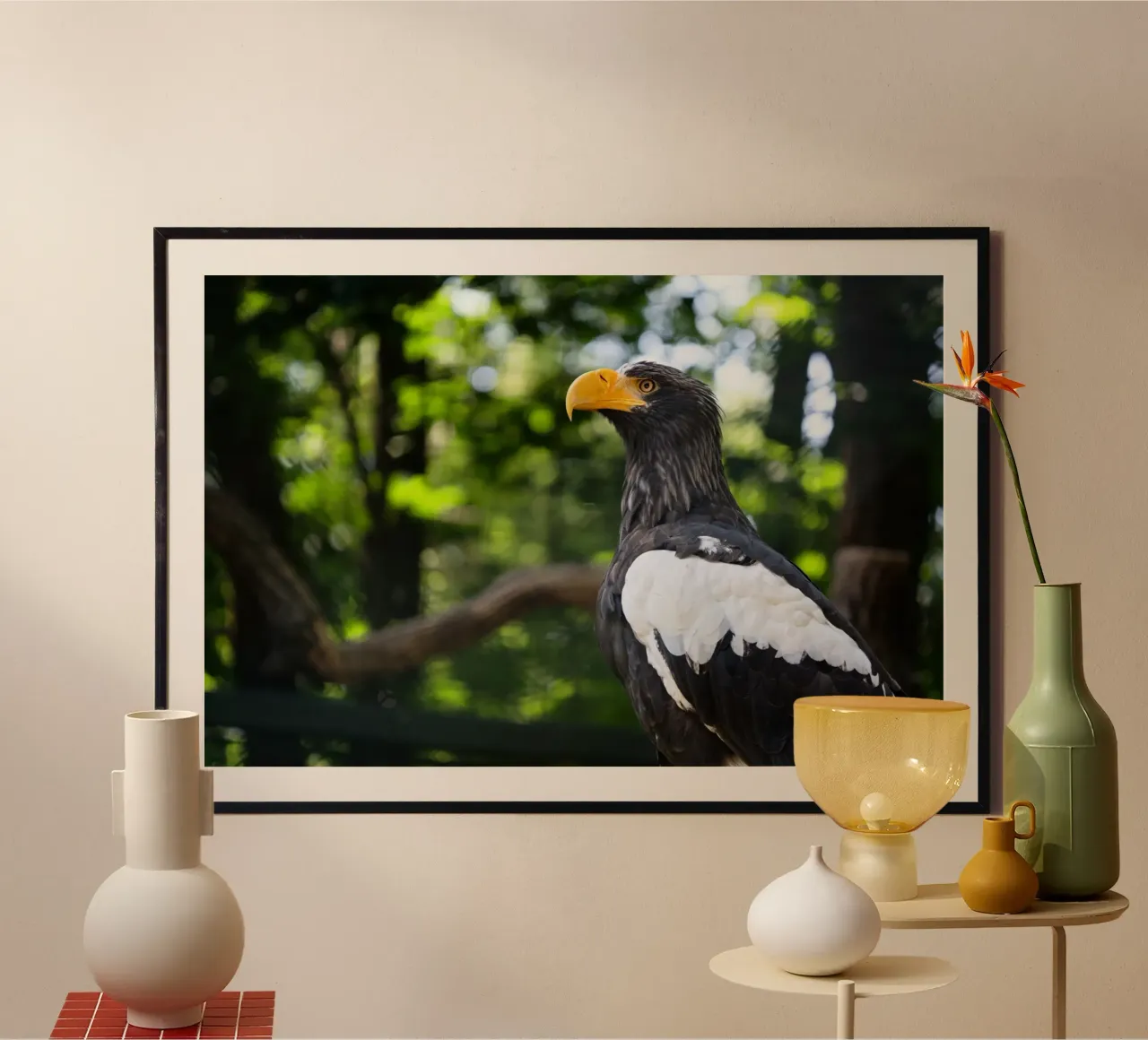 Close-up of an eagle in nature hahnemühle by DiveDuke