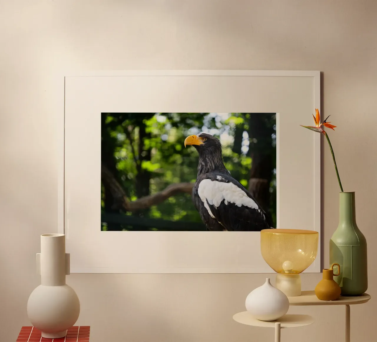 Close-up of an eagle in nature hahnemühle by DiveDuke