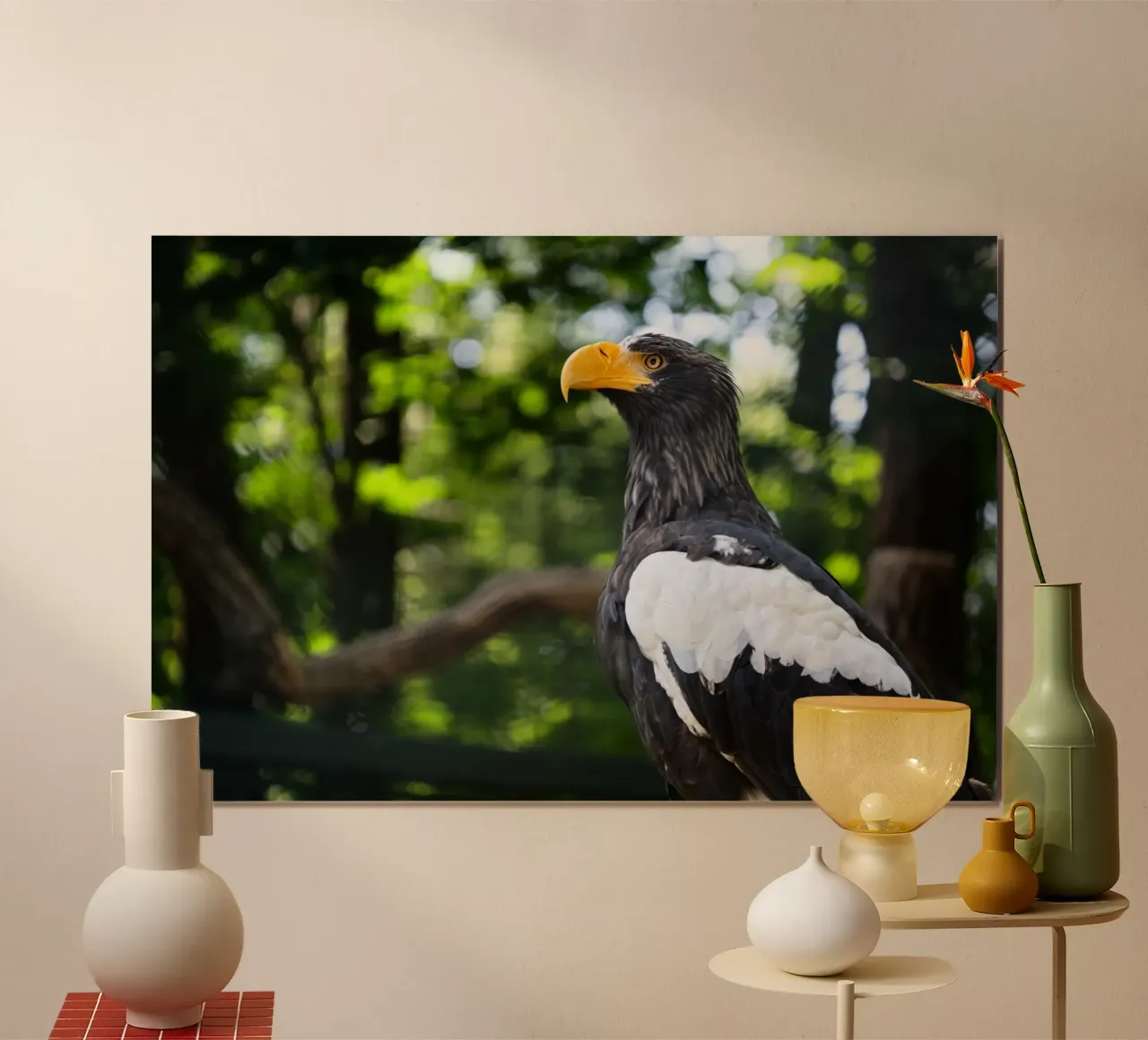 Close-up of an eagle in nature hahnemühle by DiveDuke