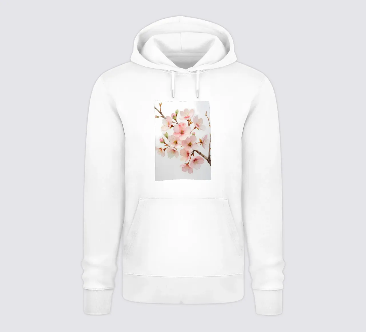 Acquerello sui fiori di ciliegio felpa con cappuccio da Bloom And Brush