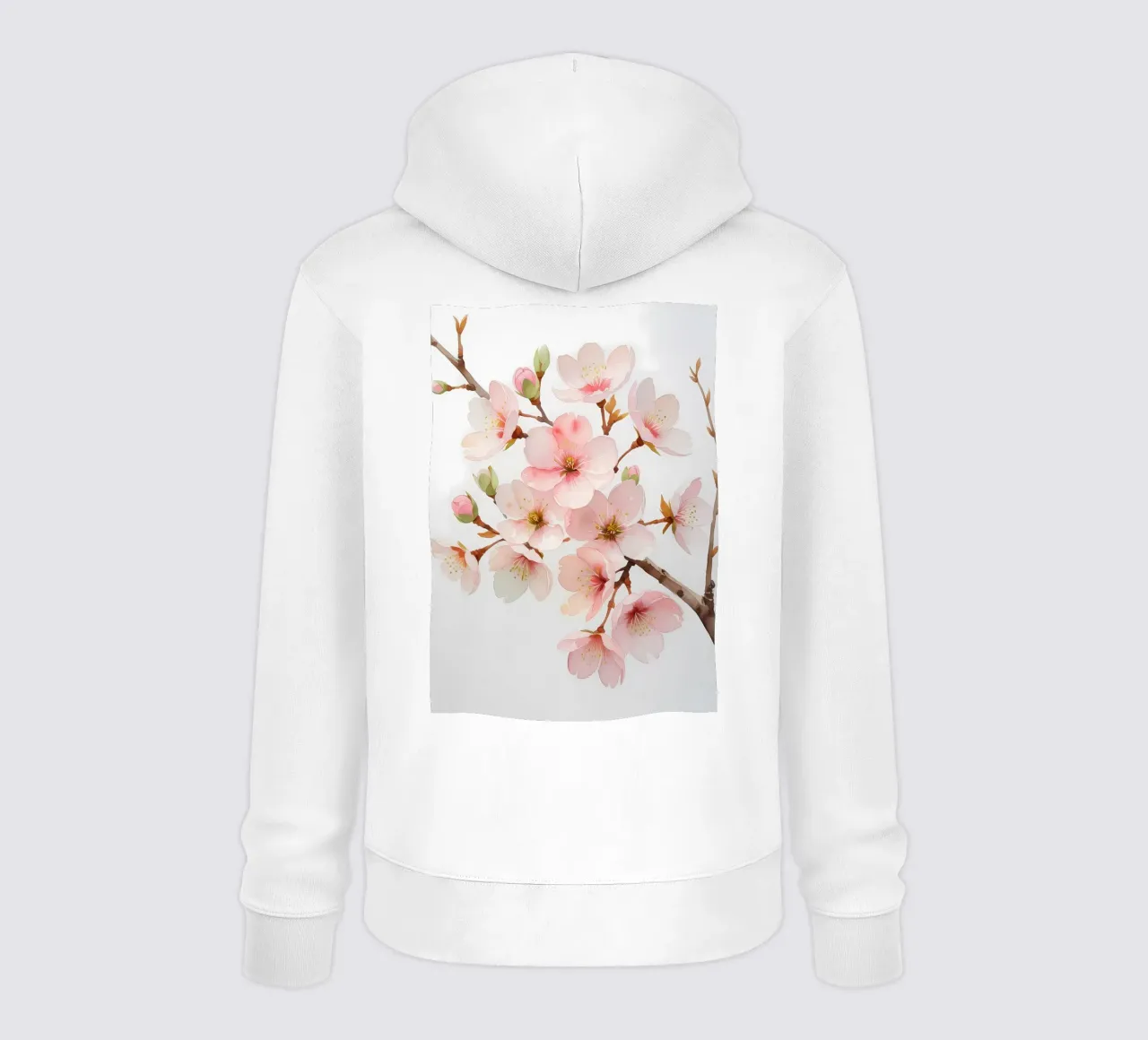 Acquerello sui fiori di ciliegio felpa con cappuccio da Bloom And Brush