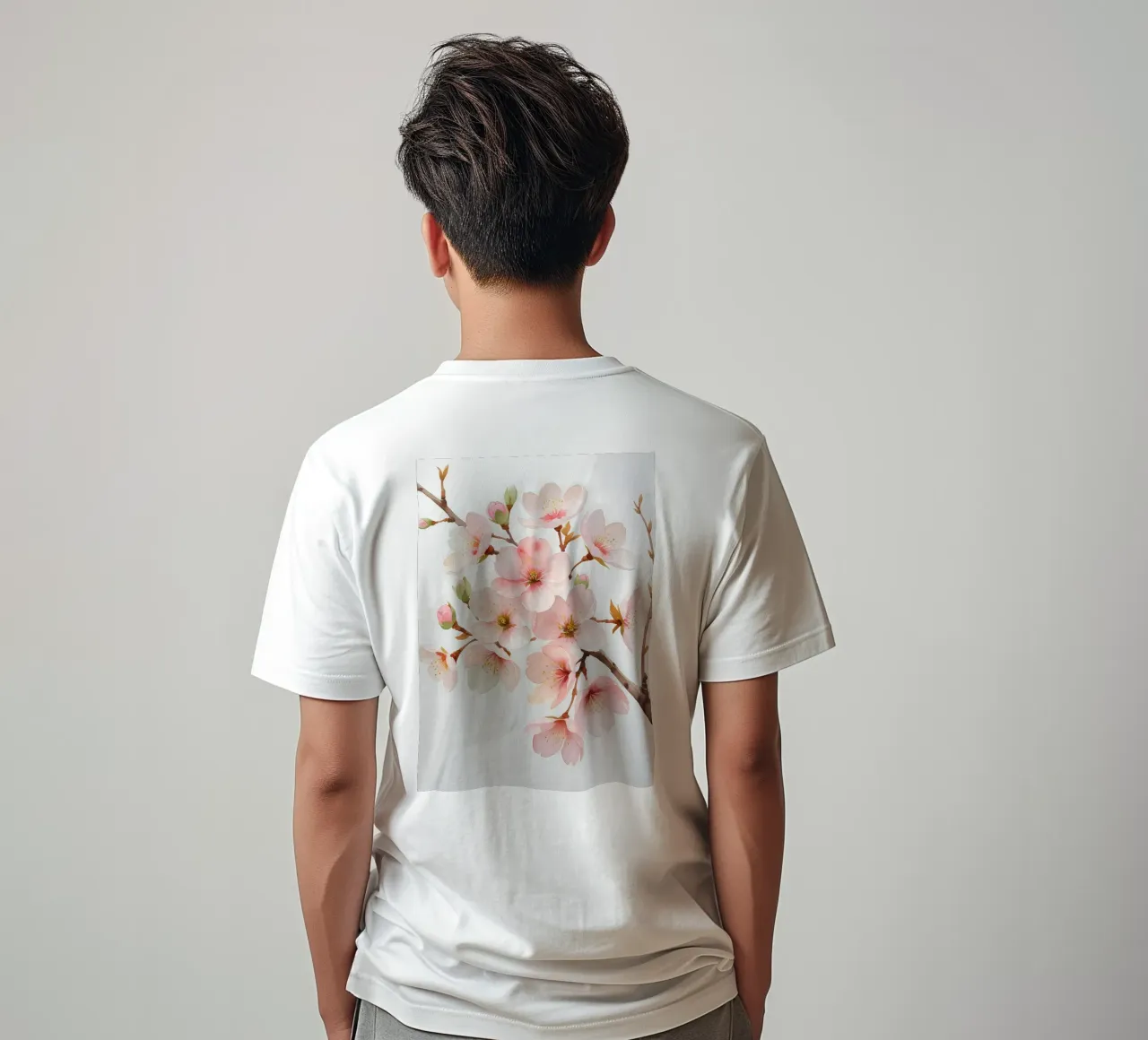 Acquerello sui fiori di ciliegio t-shirt da Bloom And Brush