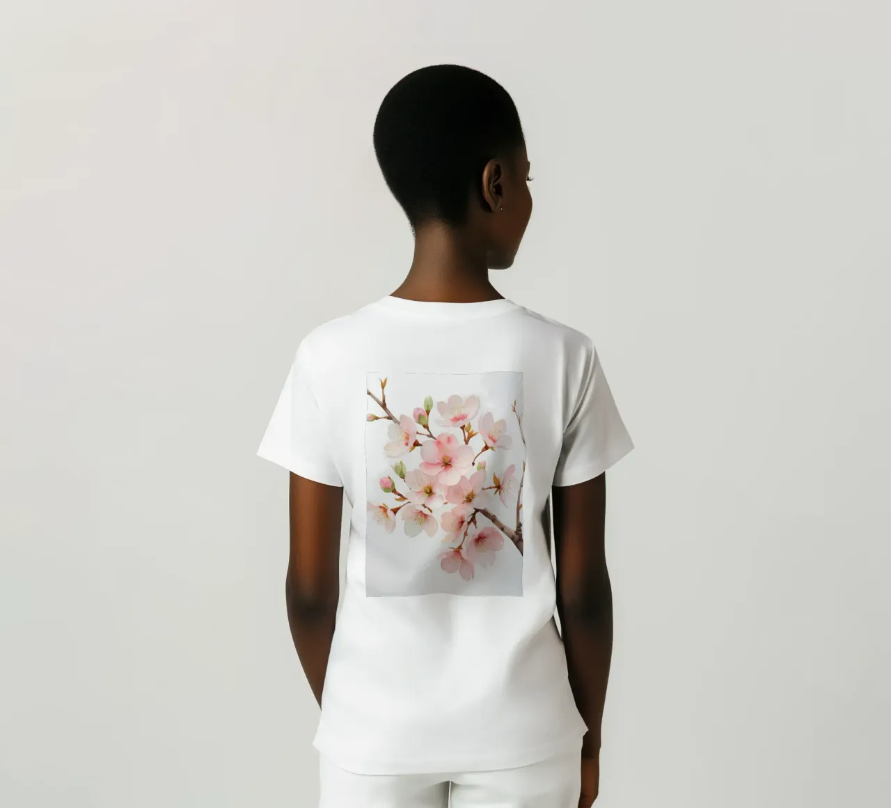 Acquerello sui fiori di ciliegio t-shirt da Bloom And Brush
