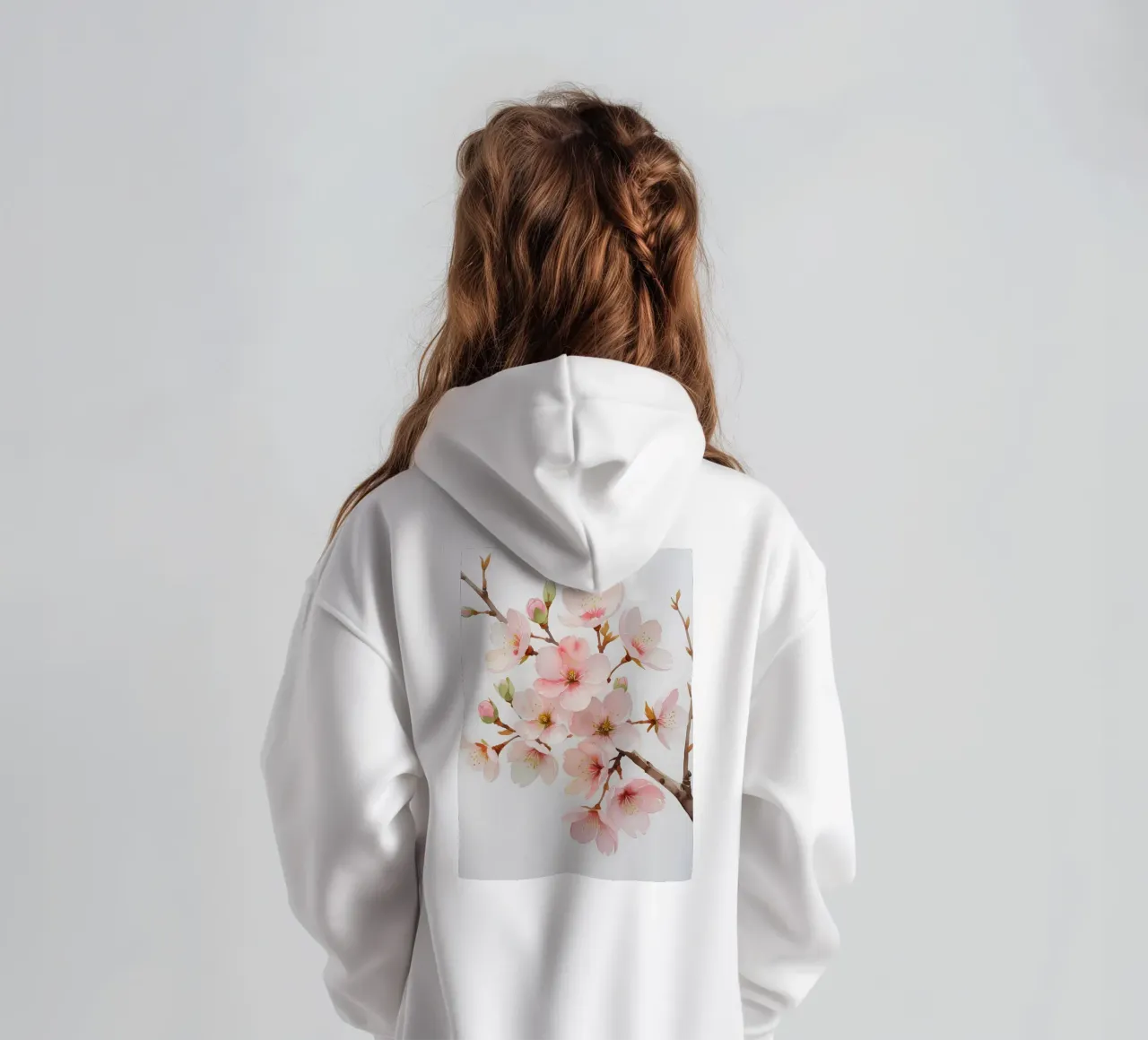 Acquerello sui fiori di ciliegio felpa bambino con cappuccio da Bloom And Brush