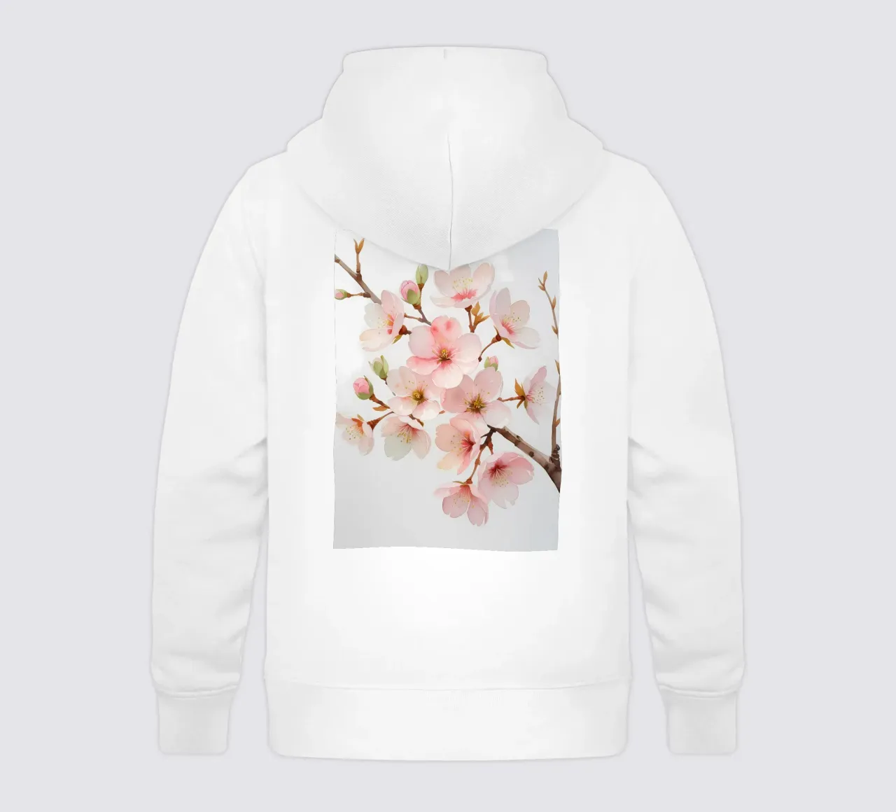 Acquerello sui fiori di ciliegio felpa bambino con cappuccio da Bloom And Brush