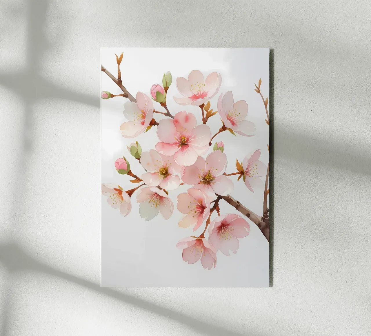 Acquerello sui fiori di ciliegio pannello forex da Bloom And Brush