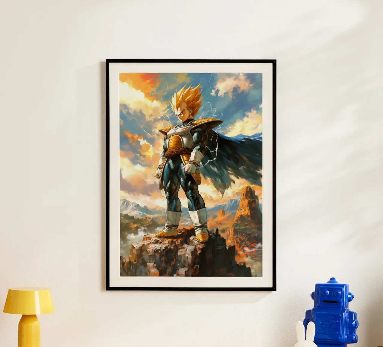 Super Saiyan Vegeta Dragon Ball DBZ carta hahnemühle da Stellar Creative