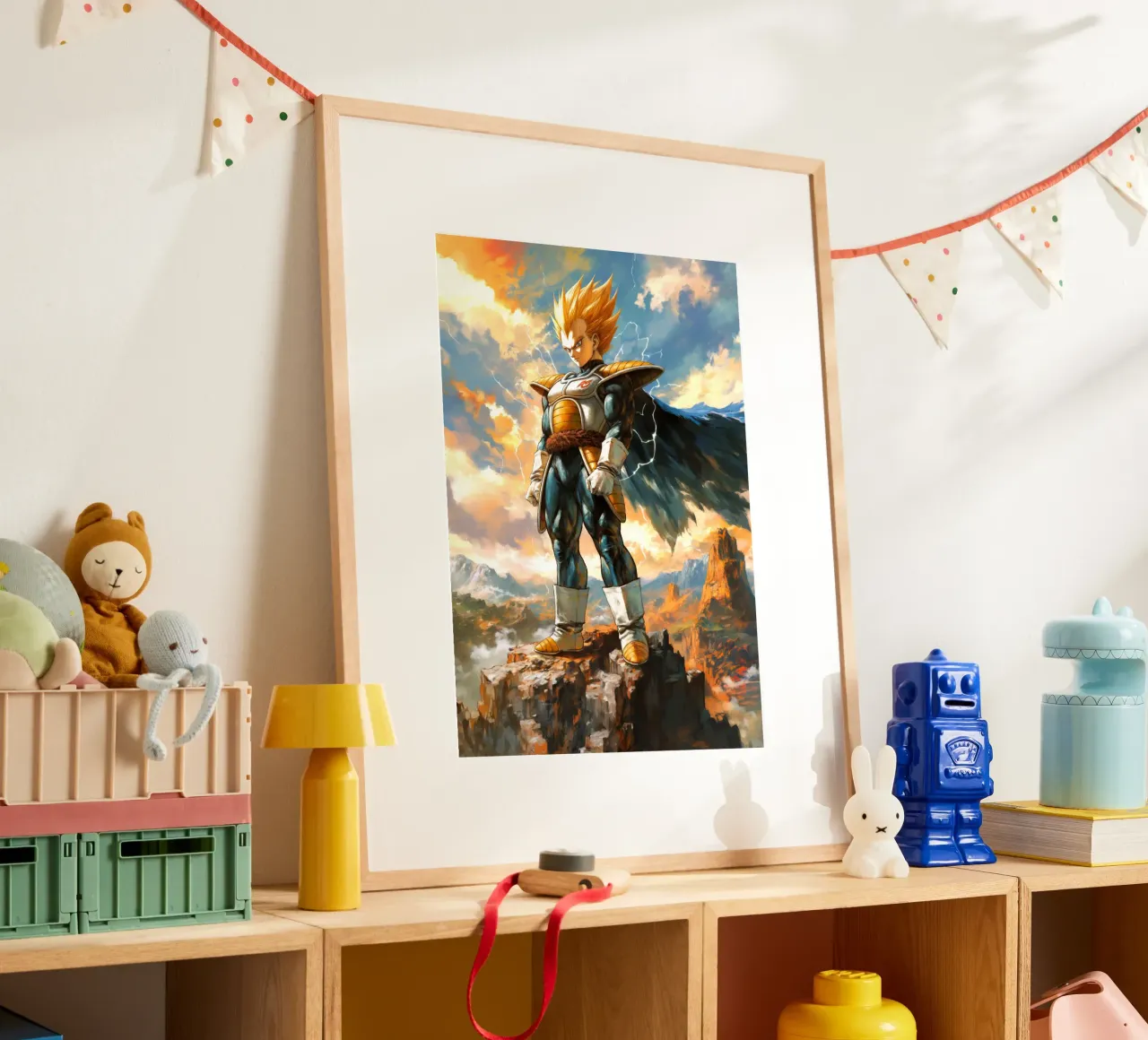 Super Saiyan Vegeta Dragon Ball DBZ carta hahnemühle da Stellar Creative