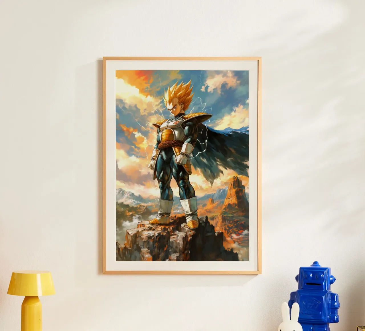 Super Saiyan Vegeta Dragon Ball DBZ carta hahnemühle da Stellar Creative