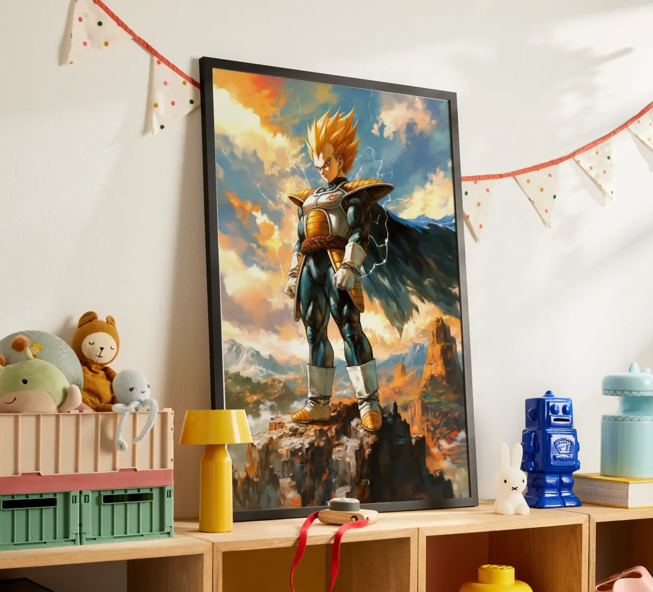 Super Saiyan Vegeta Dragon Ball DBZ carta hahnemühle da Stellar Creative