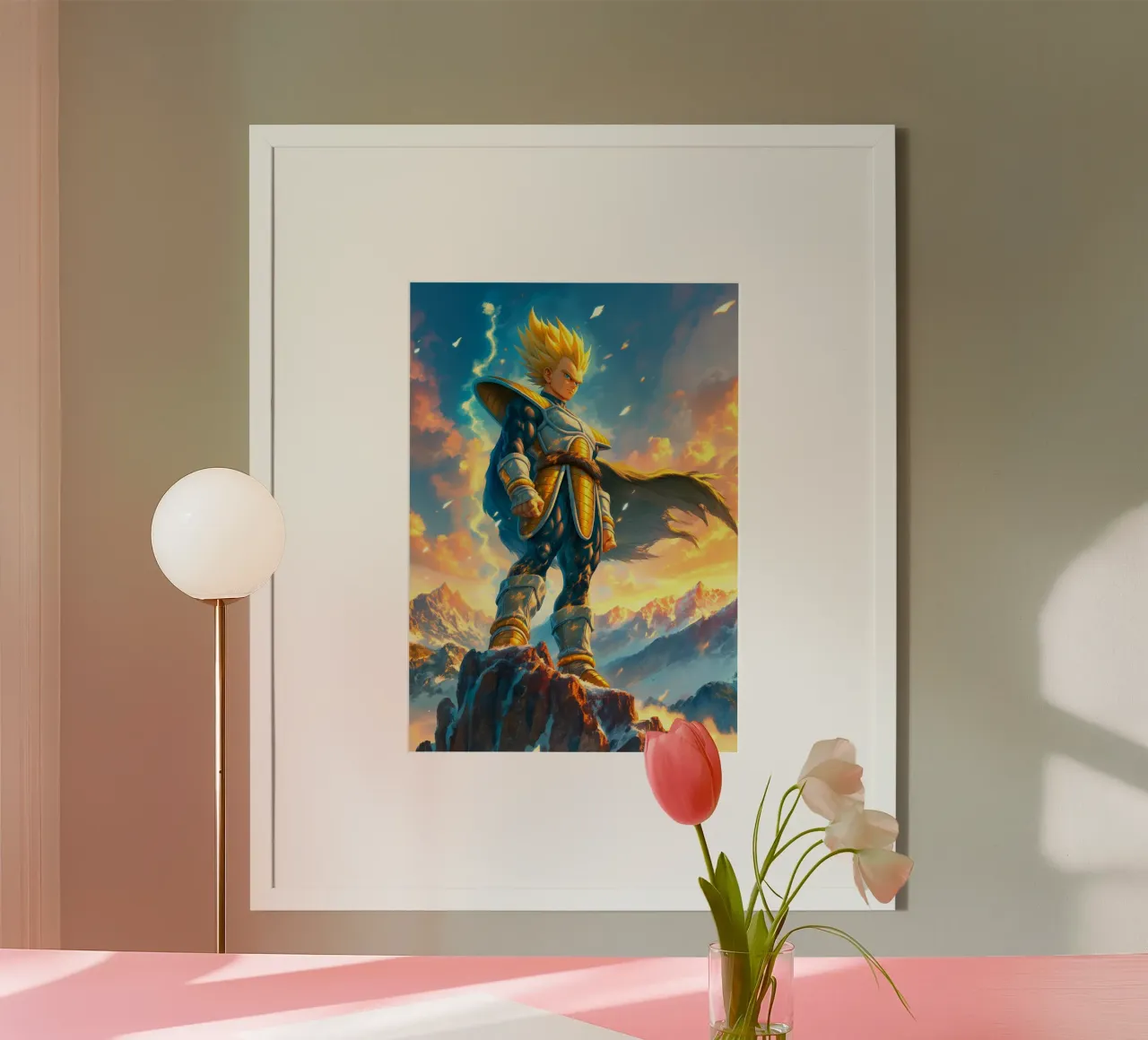 Super Saiyan Vegeta Dragon Ball DBZ carta hahnemühle da Stellar Creative