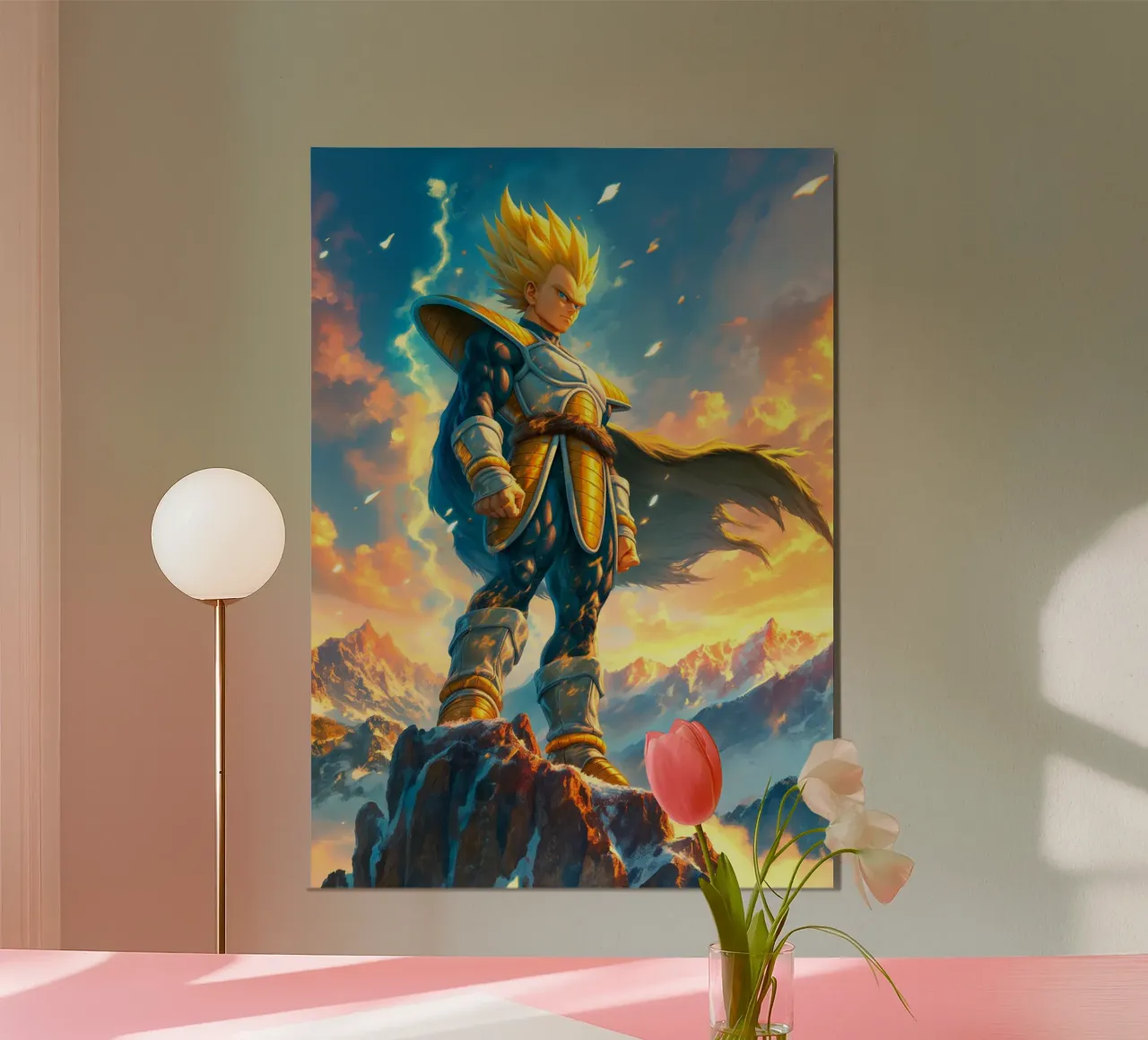 Super Saiyan Vegeta Dragon Ball DBZ carta hahnemühle da Stellar Creative