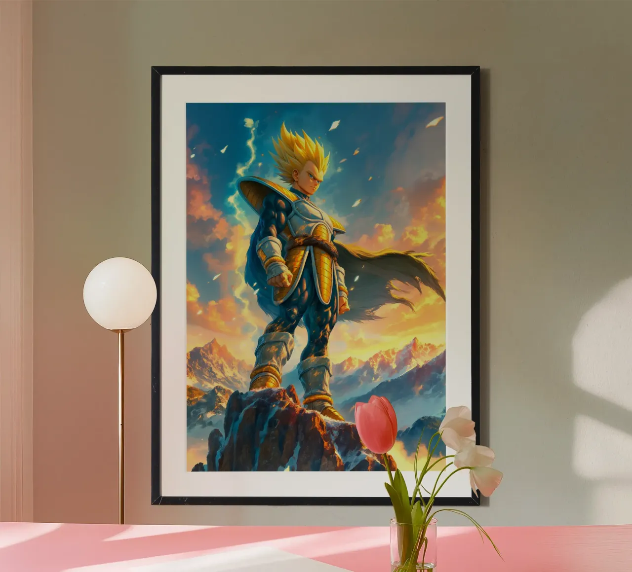 Super Saiyan Vegeta Dragon Ball DBZ carta hahnemühle da Stellar Creative