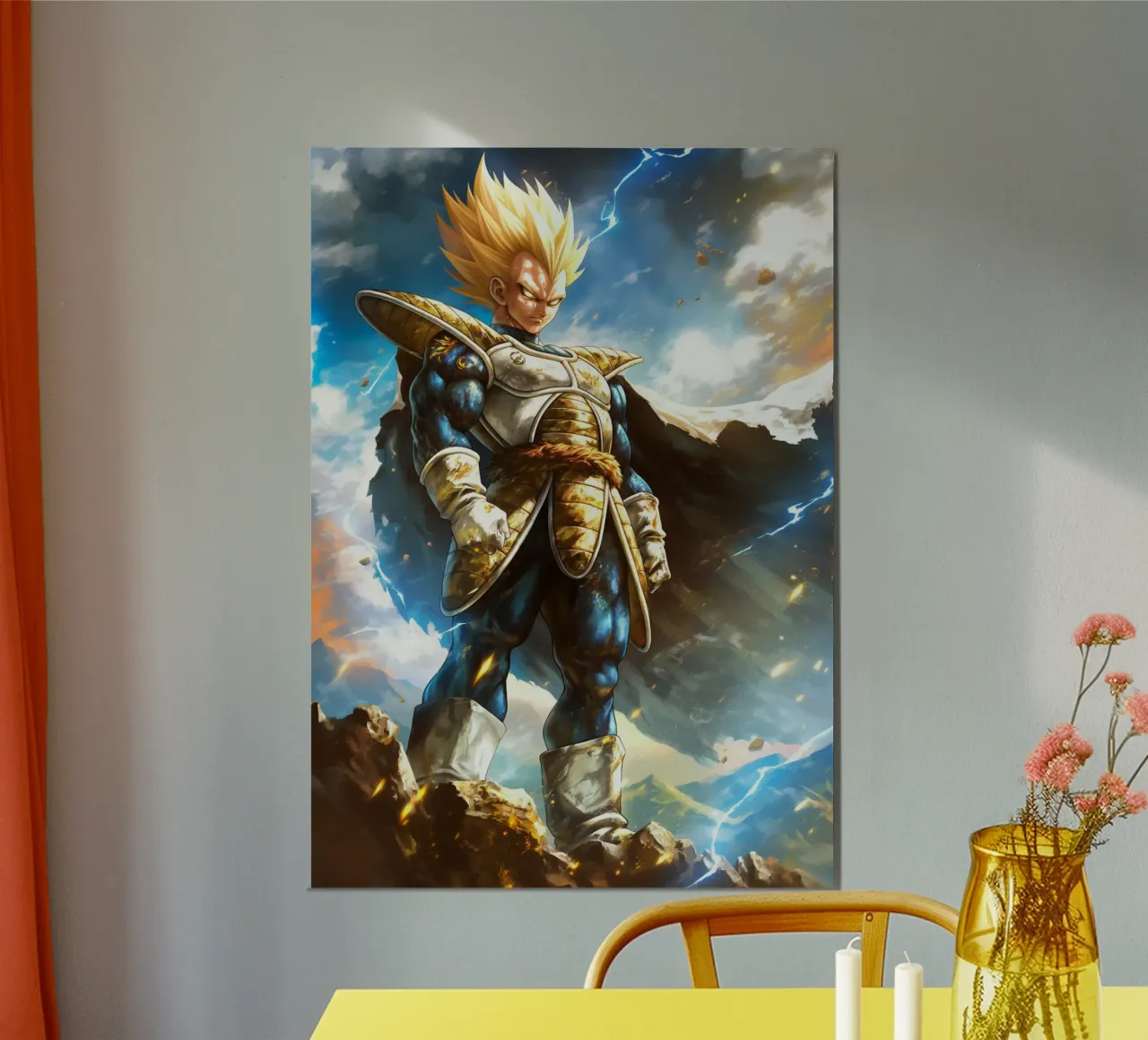 Super Saiyan Vegeta Dragon Ball DBZ carta hahnemühle da Stellar Creative