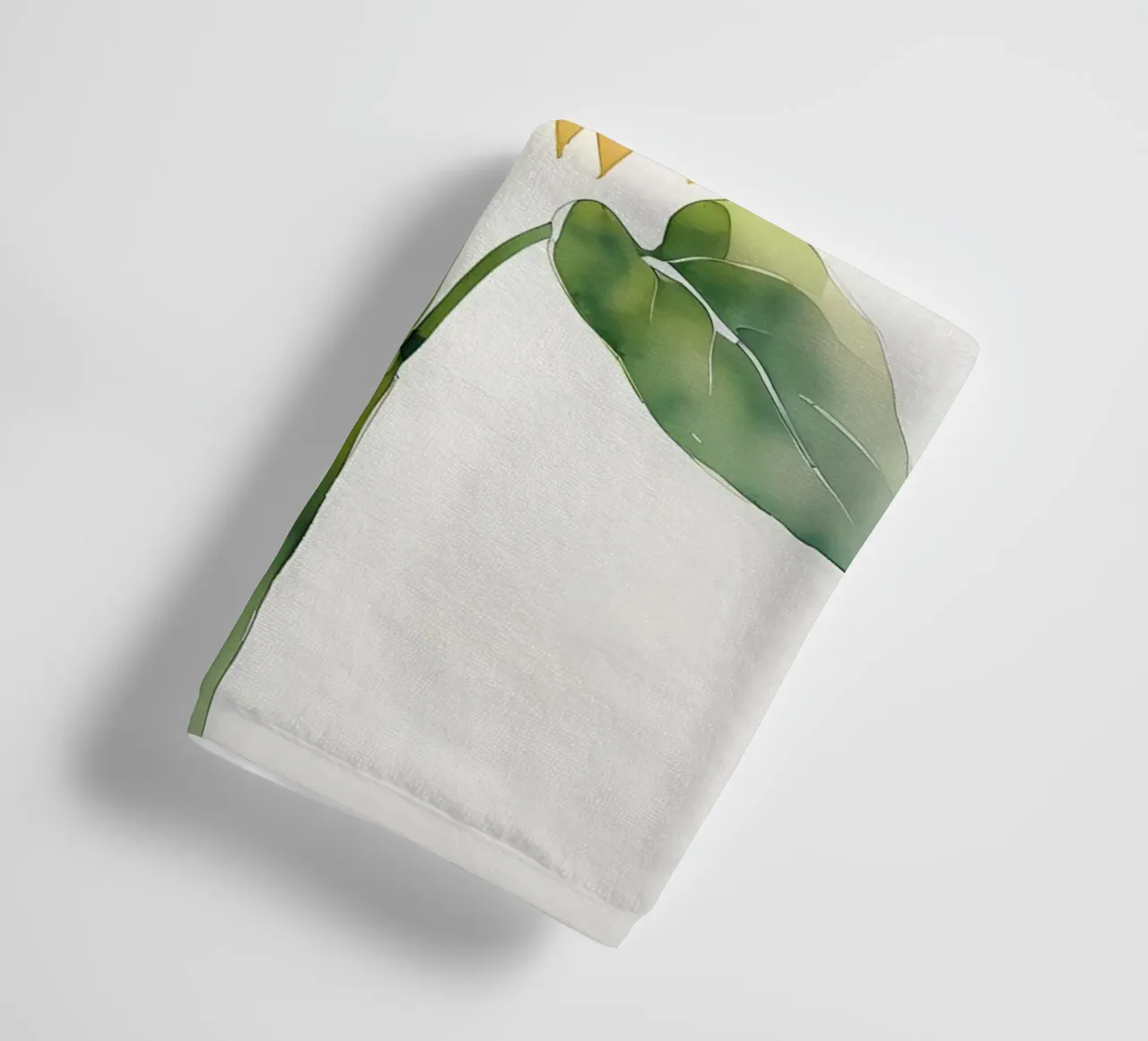 Girasole dipinto ad acquerello asciugamano da bagno da Bloom And Brush