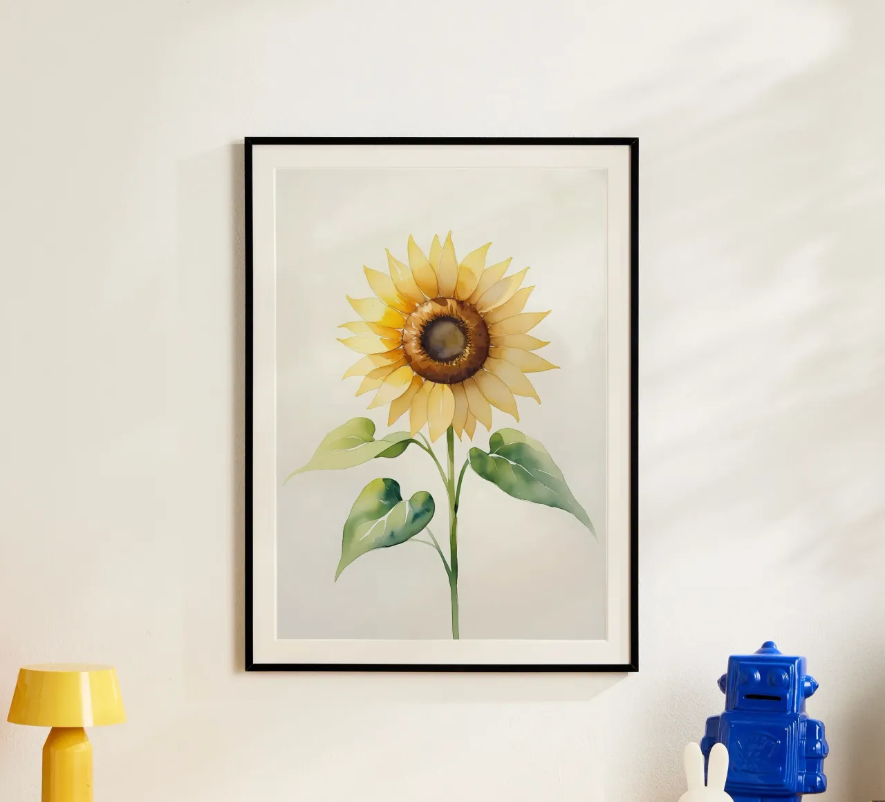 Girasole dipinto ad acquerello carta hahnemühle da Bloom And Brush