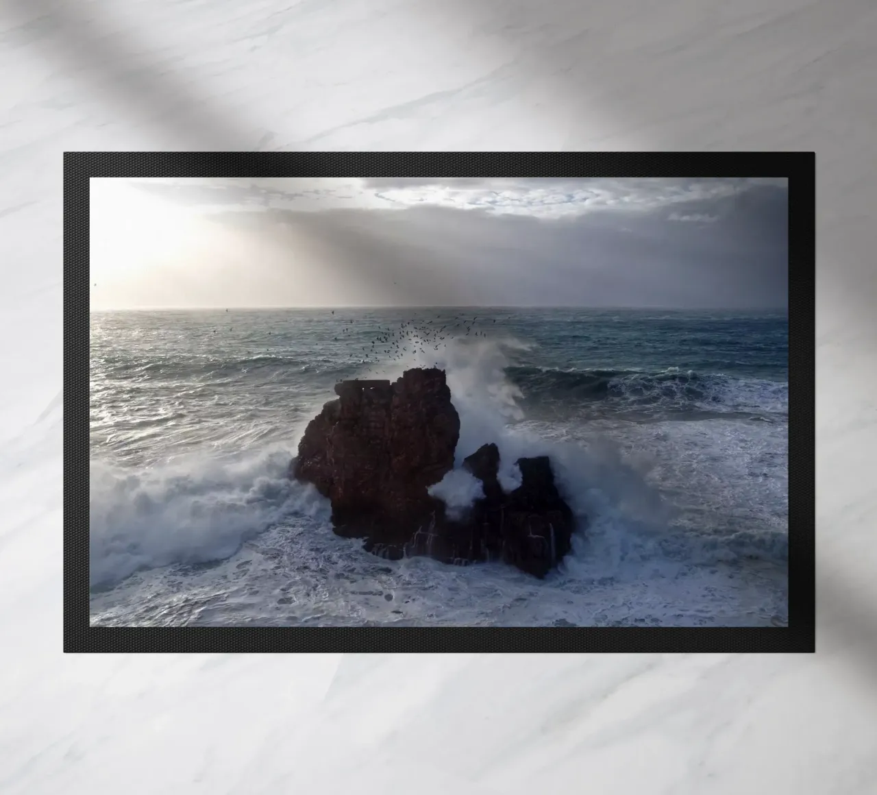 Rugged Atlantic coast off Portugal zerbino da Fjöllart